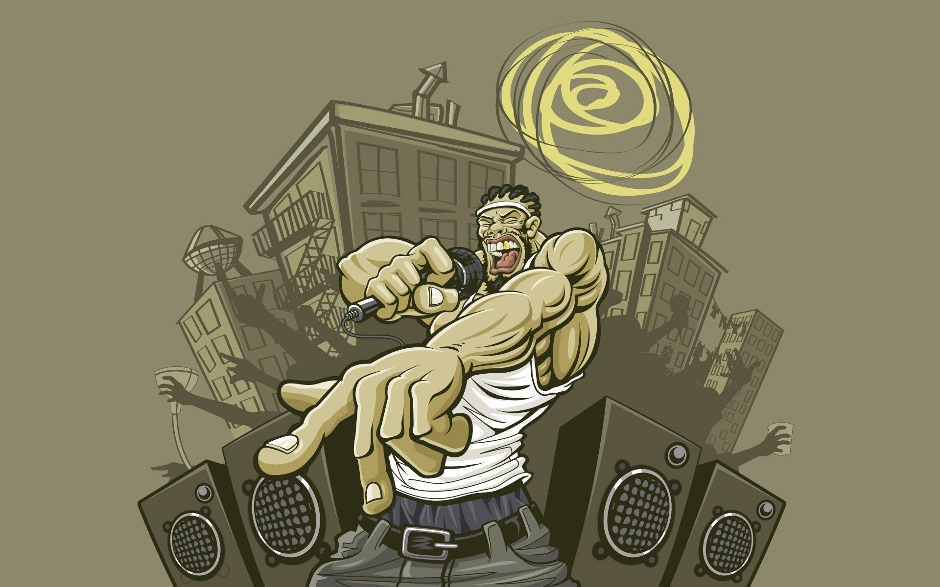 rapper cartoon casse audio, 1920x1200 Full HD+ WUXGA, Desktop