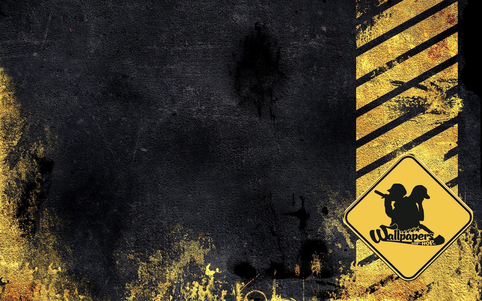 cartello giallo grunge scuro, 1600x1000 HD, Desktop