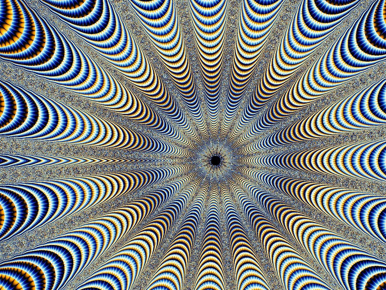 Frattale psichedelico blu geometrico, 1280x960 HD, Acer Nitro