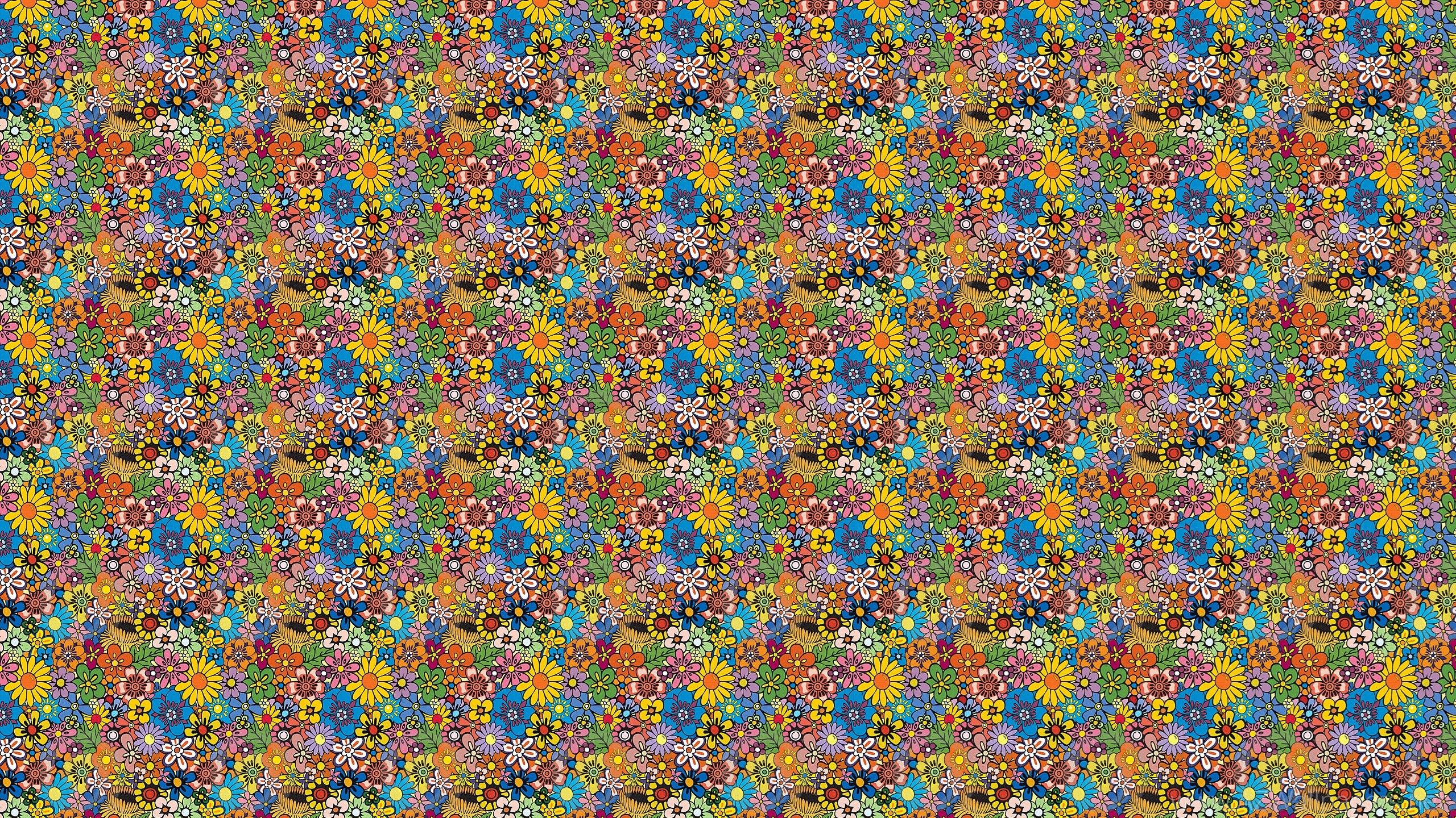 Sfondo psichedelico multicolore astratto, 1024x768 HD, Desktop