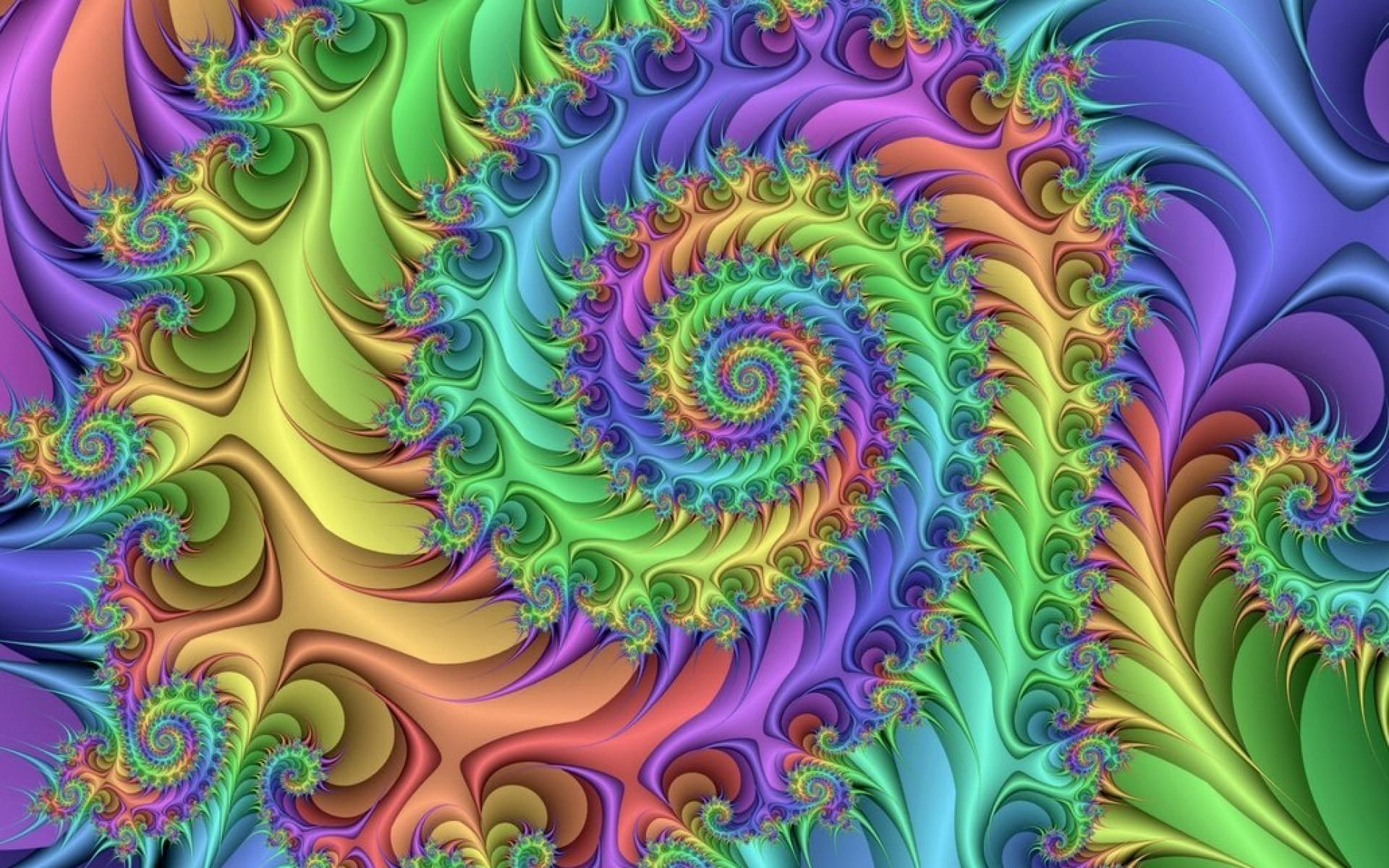 Spirale frattale psichedelica multicolore, 1920x1200 Full HD+ WUXGA, Laptop