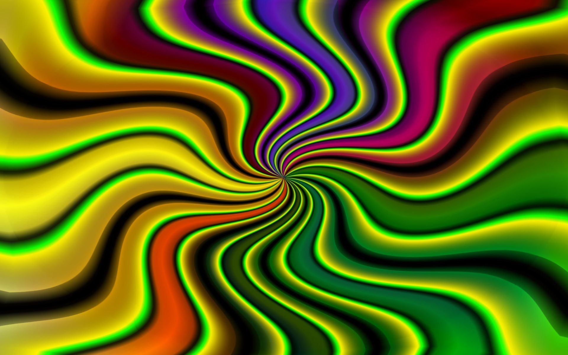 Spirale psichedelica multicolore, 1920x1200 Full HD+, Desktop