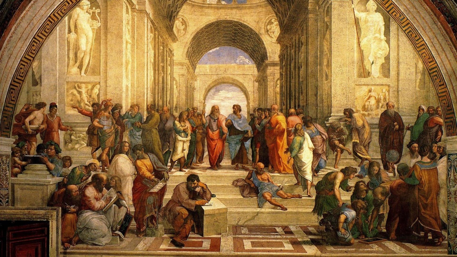 Scuola di Atene, Raffaello, 1920x1080 Full HD 1080p, PC Desktop