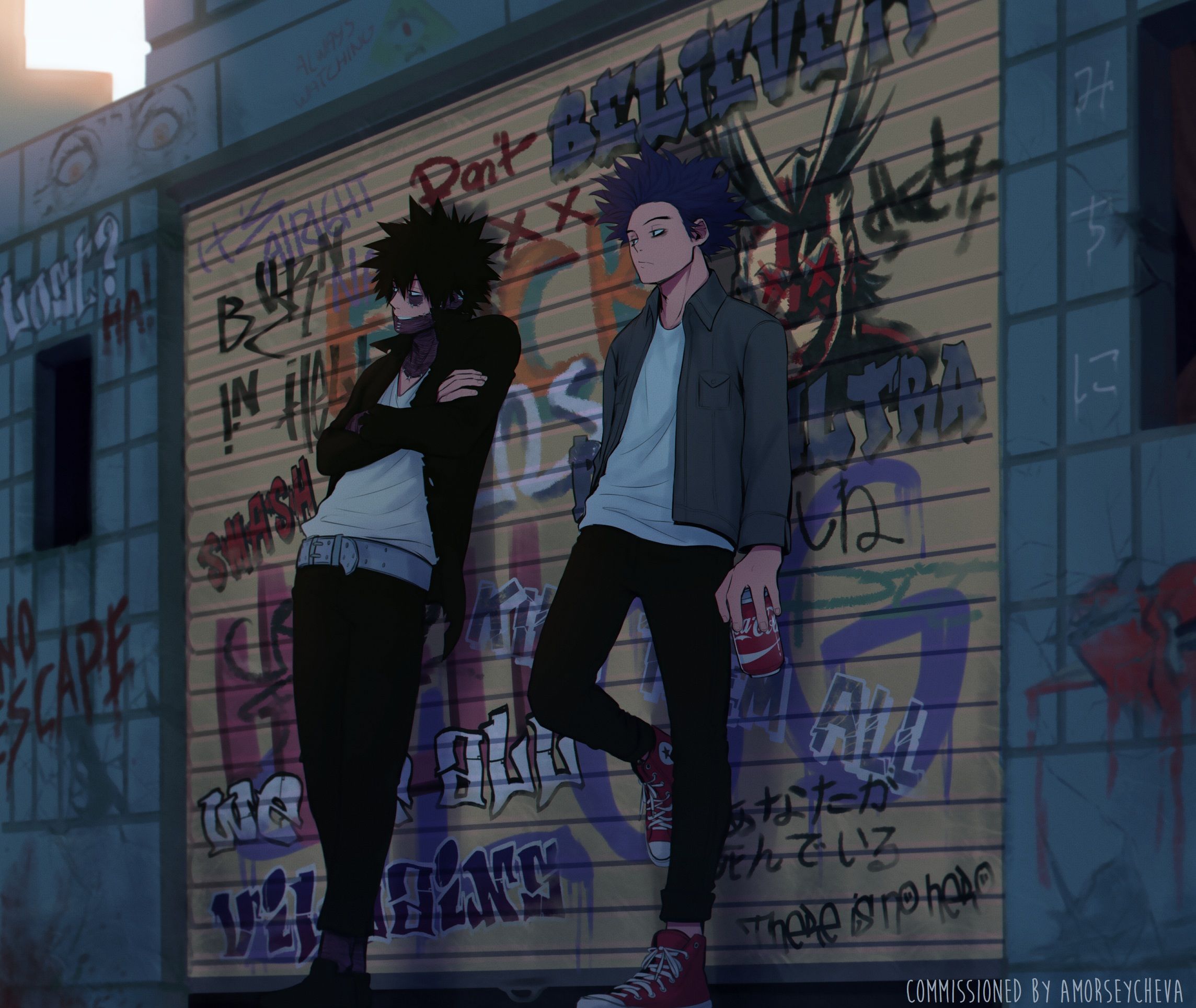 Shinso Hitoshi con amico graffiti, 2288x1928 Hi-Res, PC