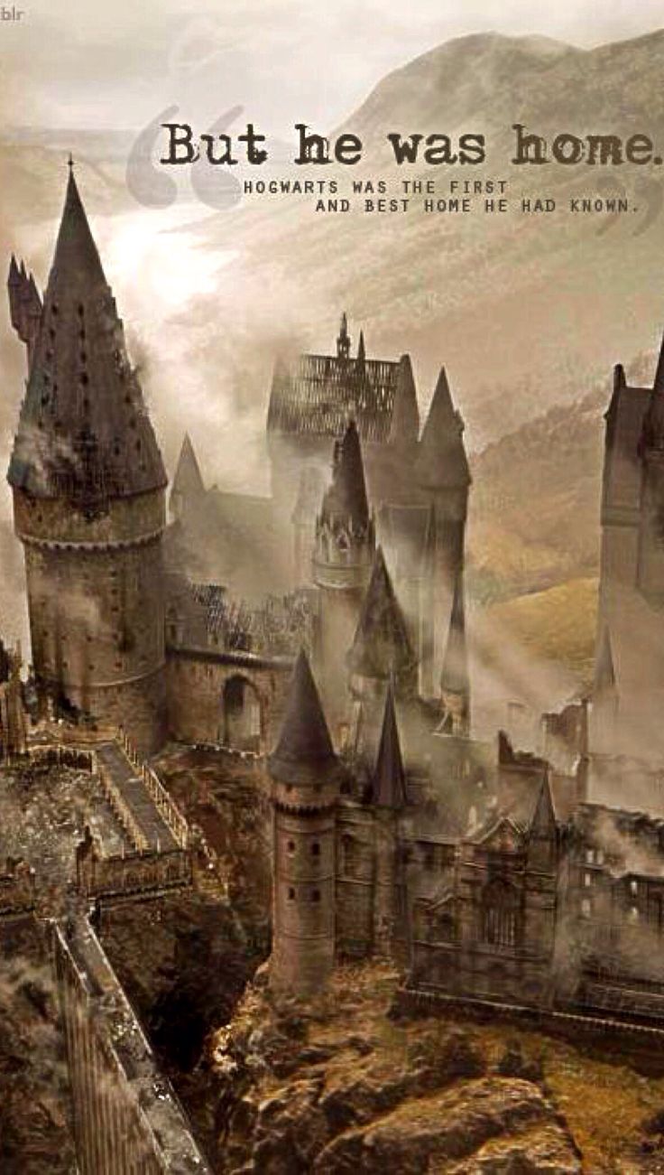Castello Hogwarts nebbia, 736x1301 Verticale, Mobile