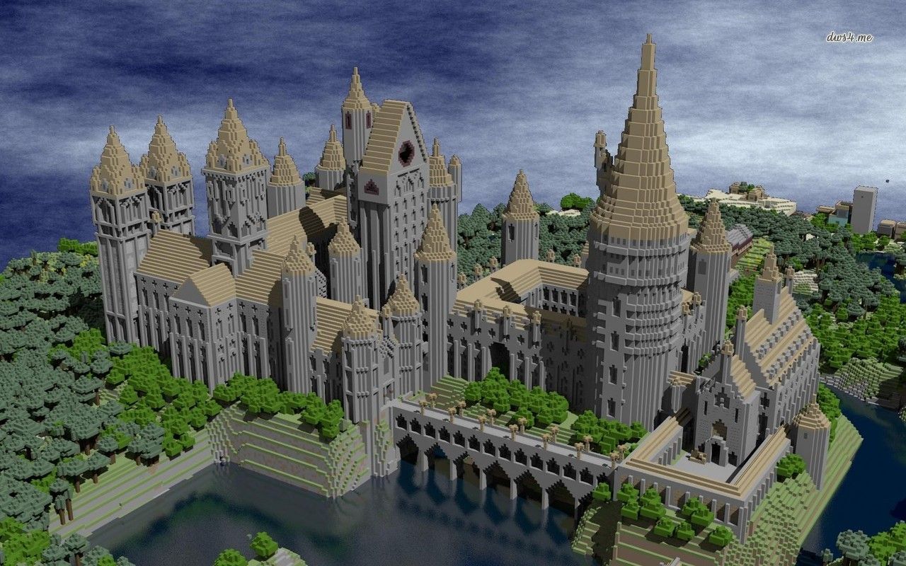 Castello Hogwarts inverno notte, 1920x1080 Full HD, Desktop