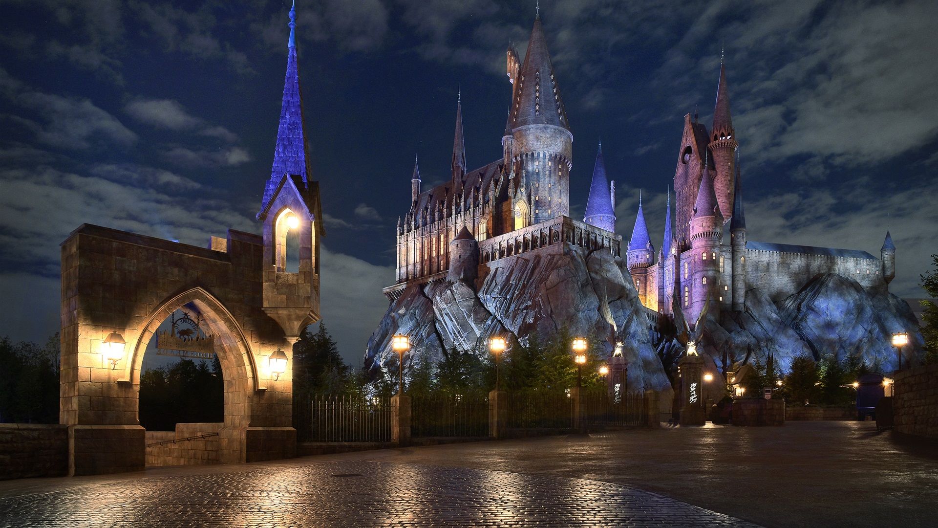 Sala Grande Hogwarts natalizia, 1920x1080 Full HD, Laptop