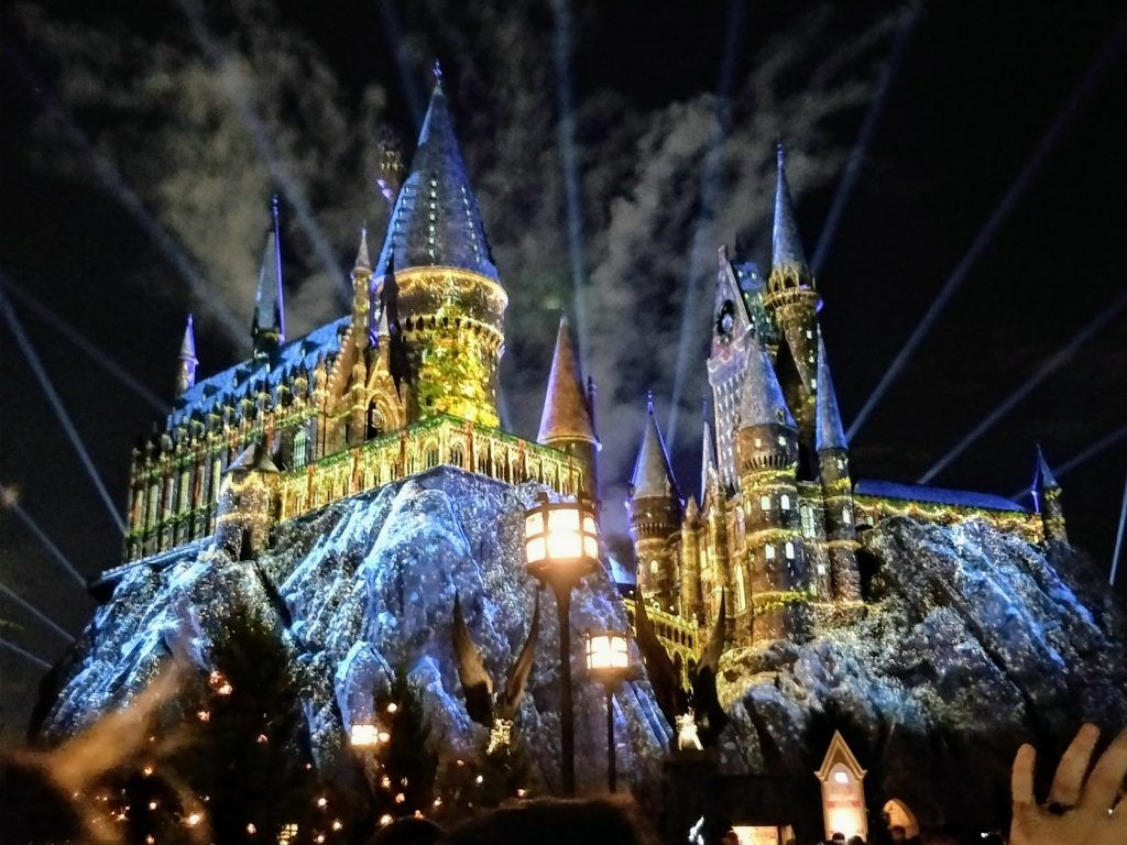 Castello Hogwarts di notte, 1024x768 HD, Laptop