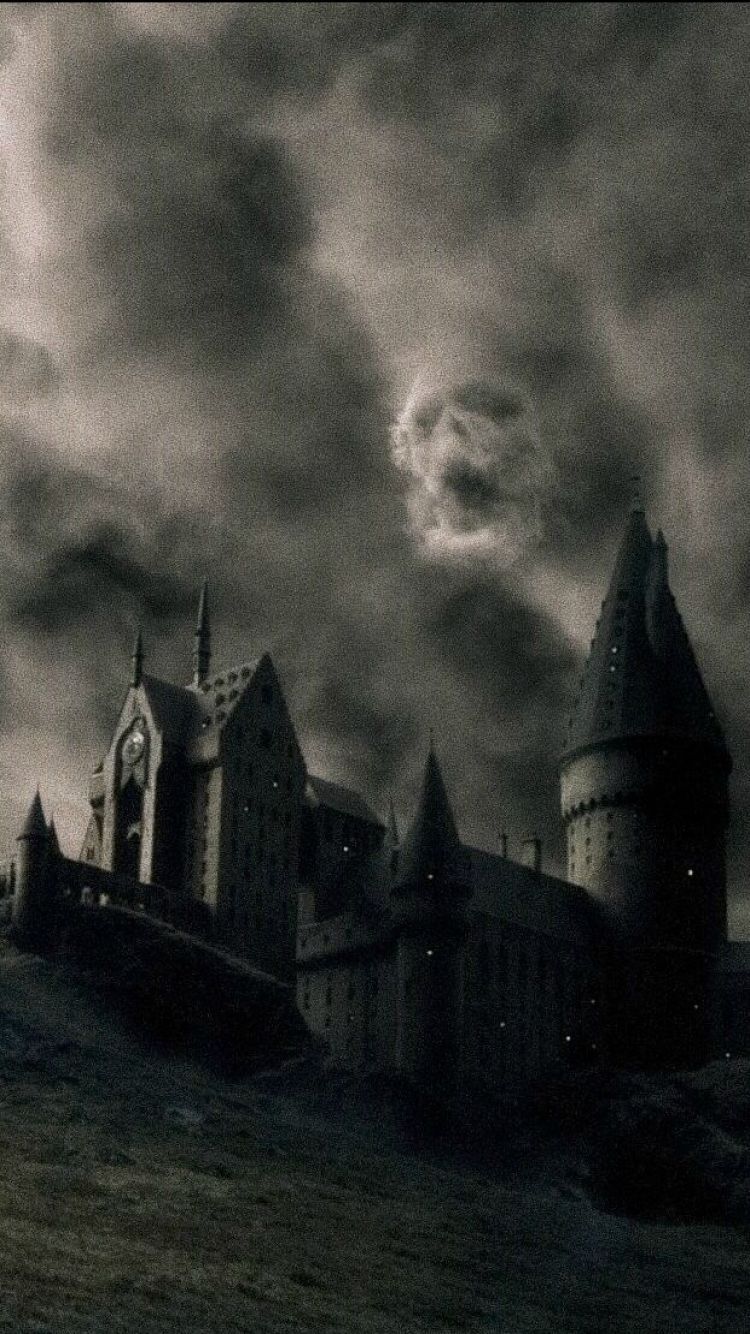 Castello Hogwarts notte oscura, 750x1334 Verticale, Telefono