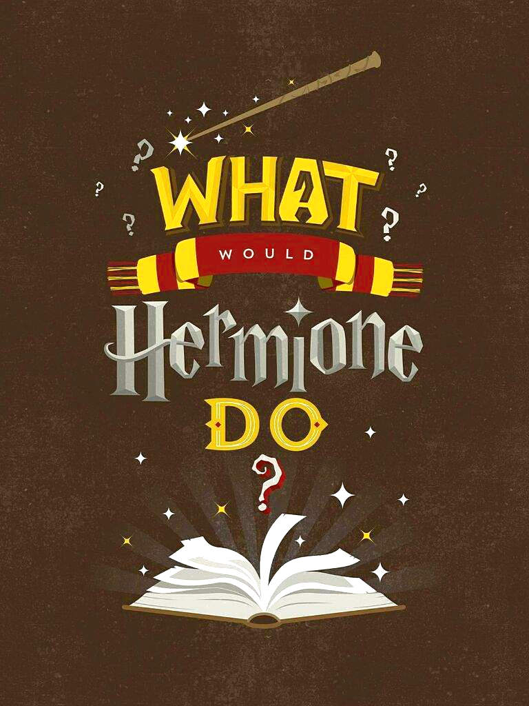 Hermione Granger citazione libro, 768x1024 Full HD Verticale, iPhone