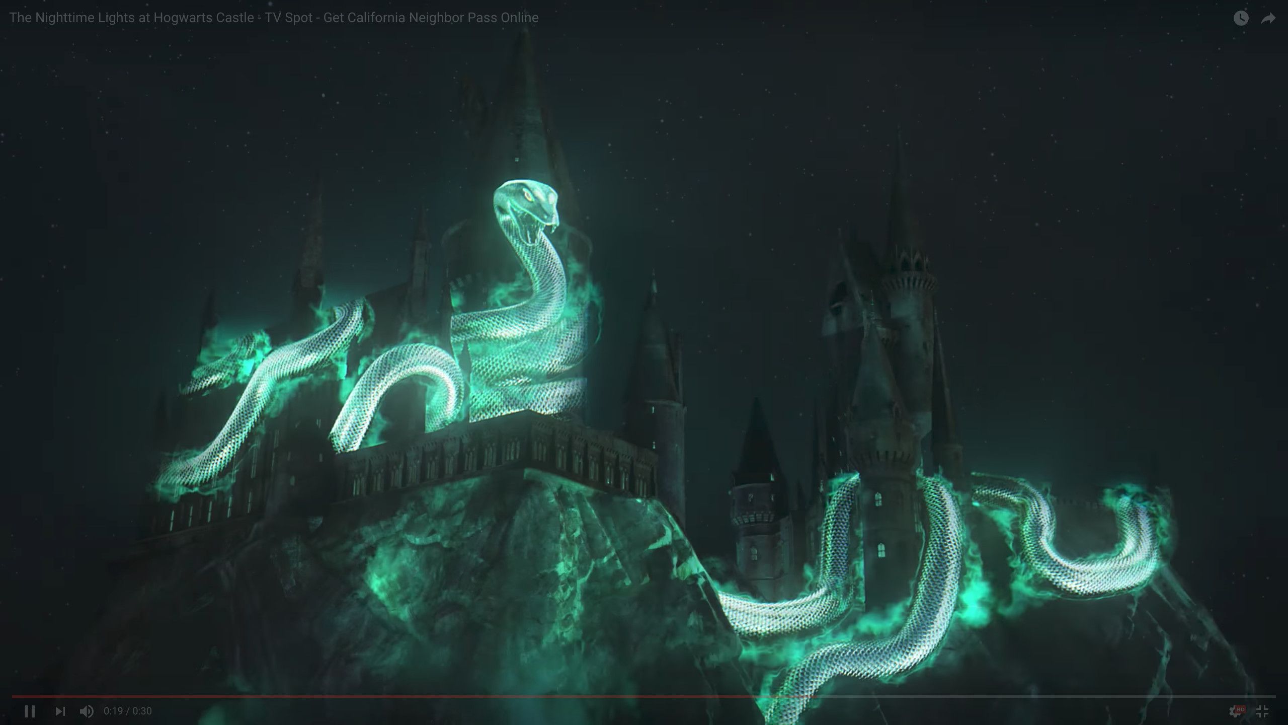 Castello di Hogwarts notturno, 3840x2160 UHD, PC 4K