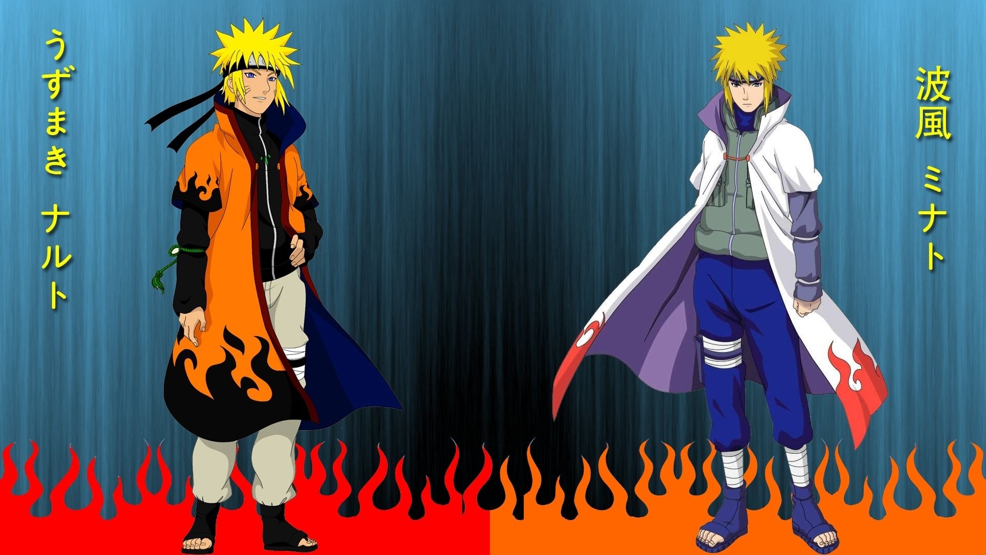 Naruto e Minato Hokage, 1920x1080 1080p, PC Desktop