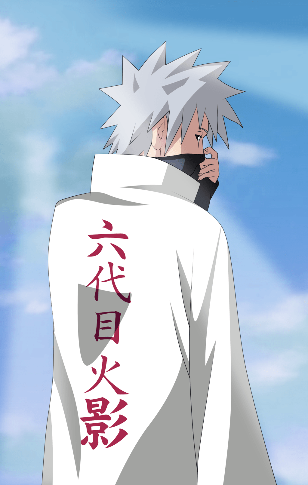 Kakashi Hokage mantello bianco, ninja copiatore, 1024x1613 Full HD Verticale, iPhone