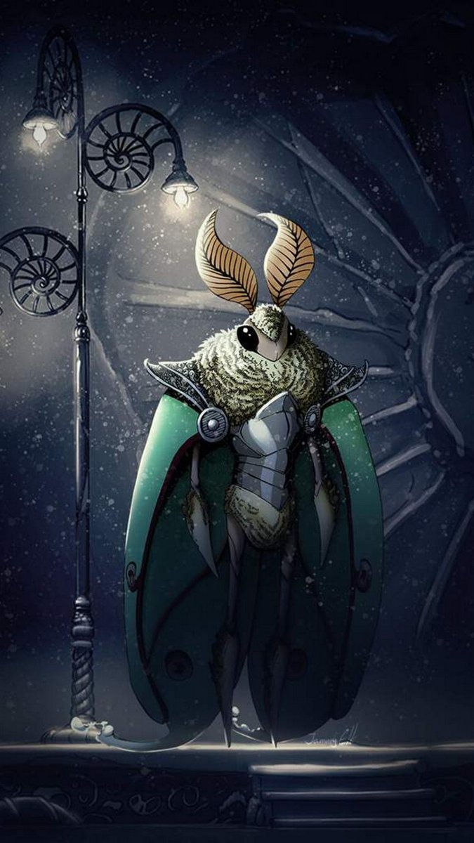 Cavaliere insetto Hollow Knight notturno, 675x1200 Full HD Verticale, iPhone