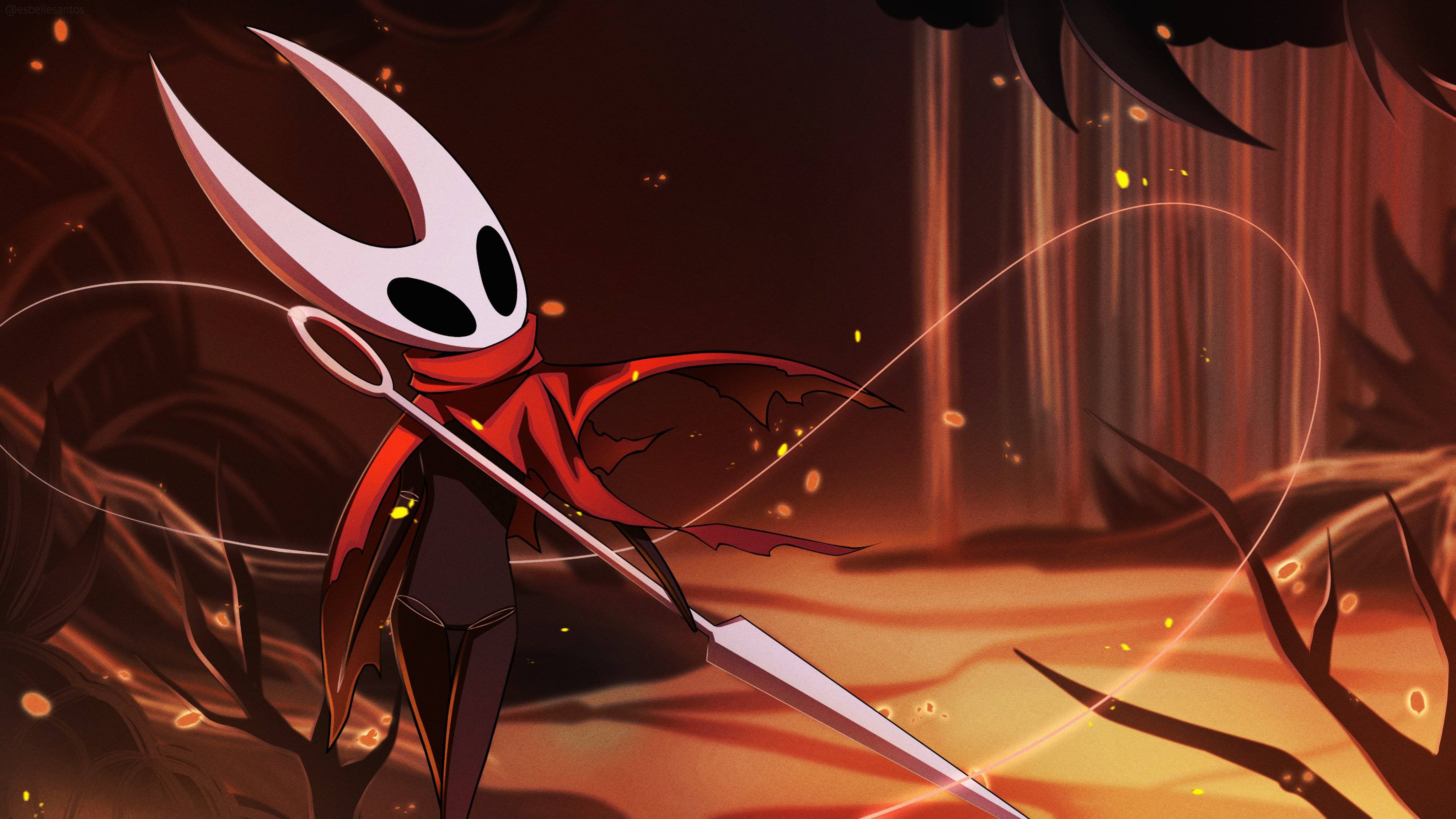 Hollow Knight cavaliere rosso spada, 4096x2304 4K, Desktop 4K