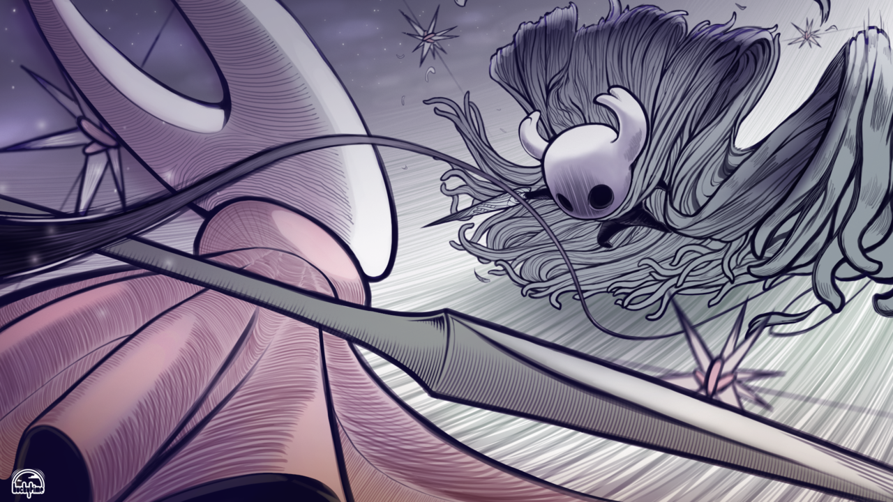 Hollow Knight cavaliere spada nemico, 1280x720 720p, iMac