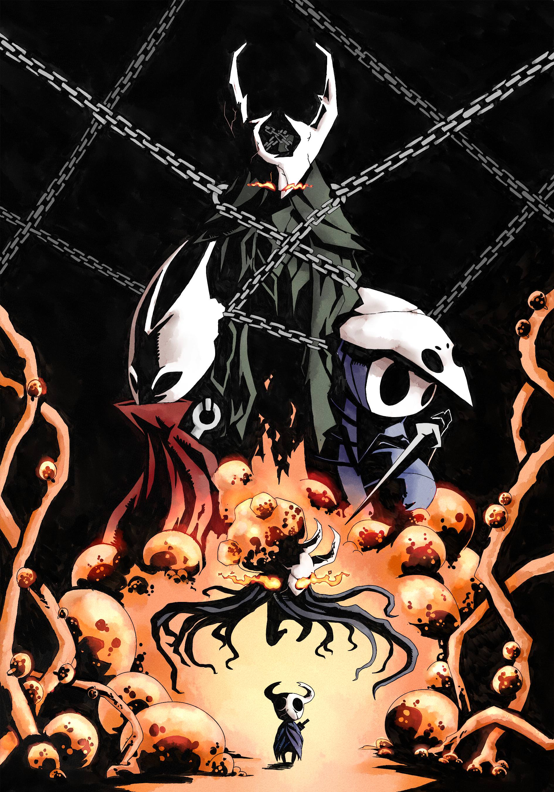 Cinque Cavalieri Hollow Knight, 1890x2700 Verticale, Mobile