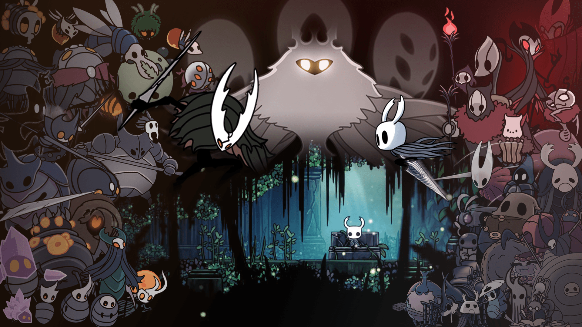 Hollow Knight personaggi Godmaster, 1920x1080 1080p, PC