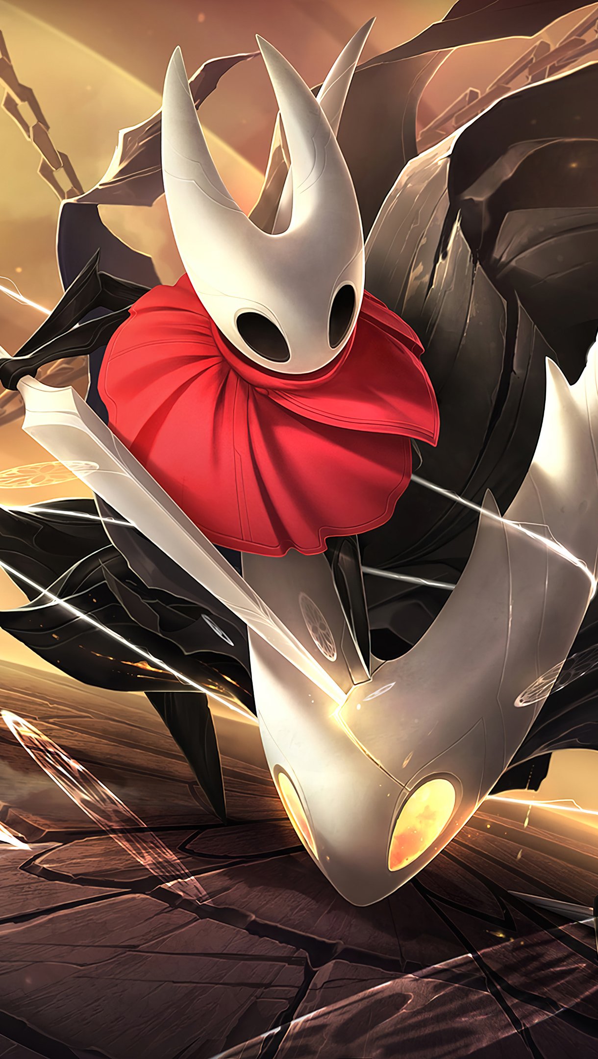 Hollow Knight Hornet combattimento, 1220x2160 Full HD Verticale, iPhone