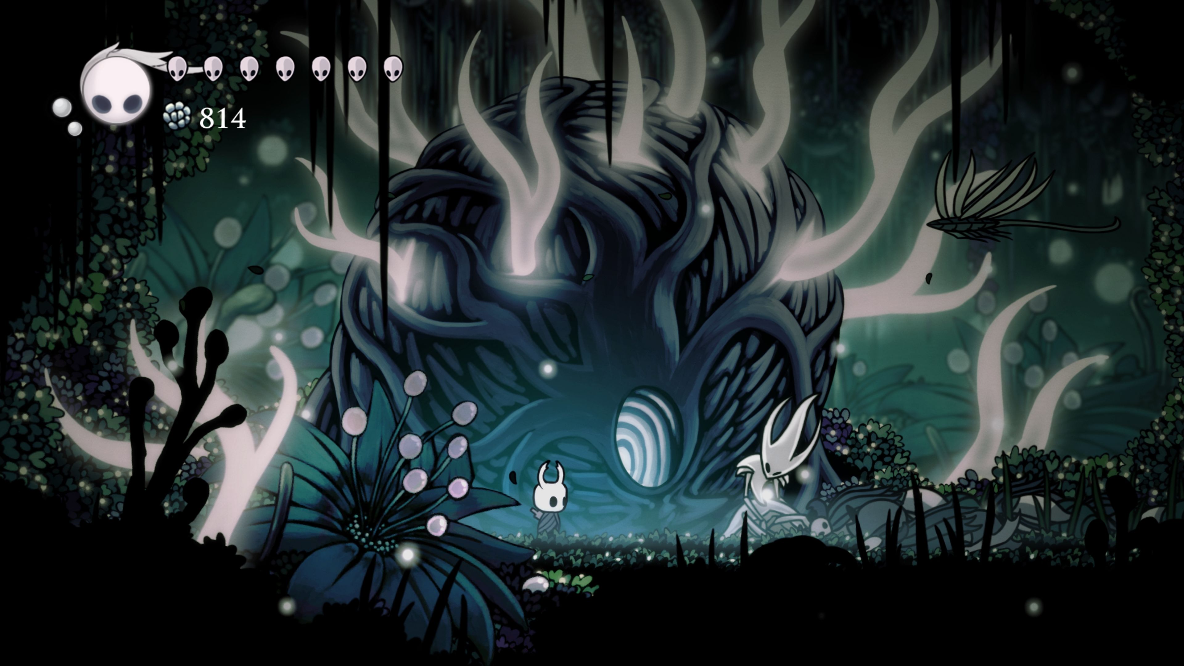 Hollow Knight cavaliere caverna oscura, 3840x2160 UHD, PC 4K