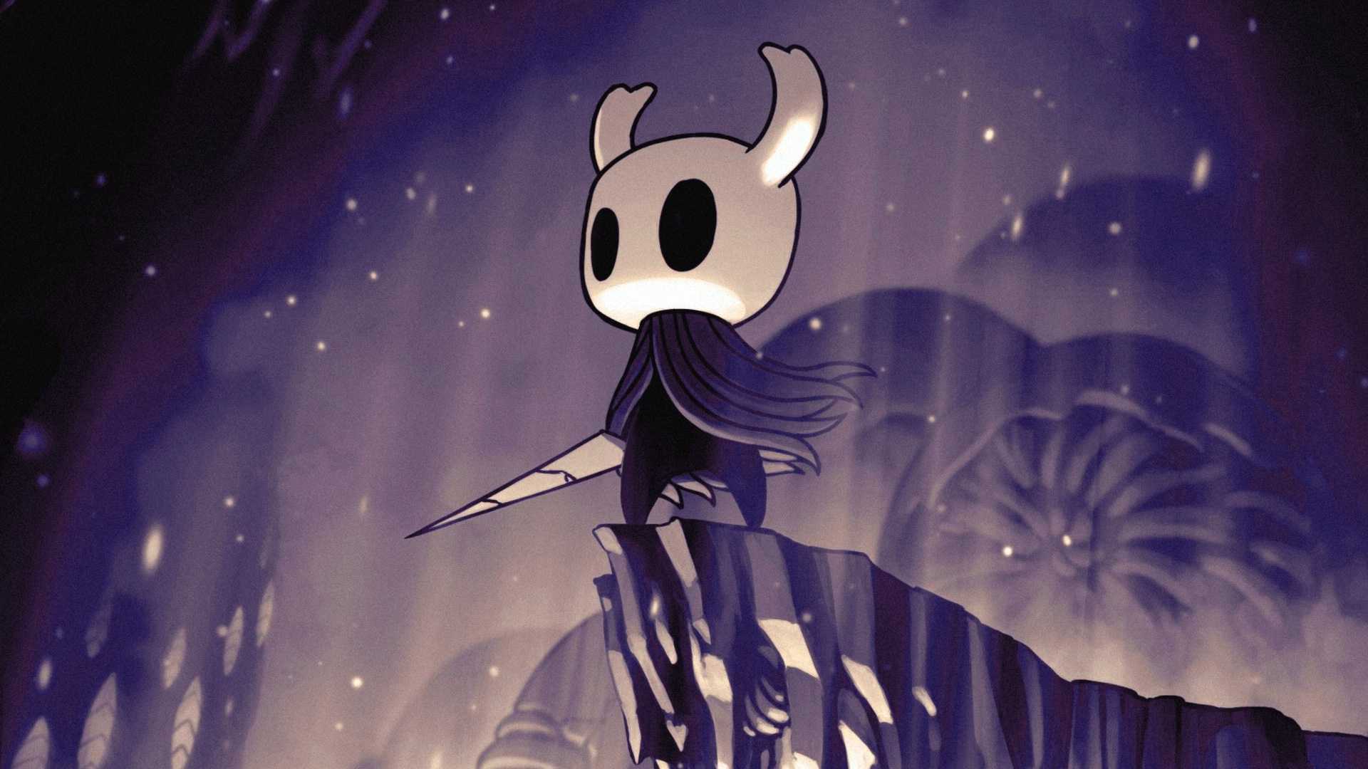 Cavaliere Hollow Knight su roccia, 1920x1080 Full HD, Desktop