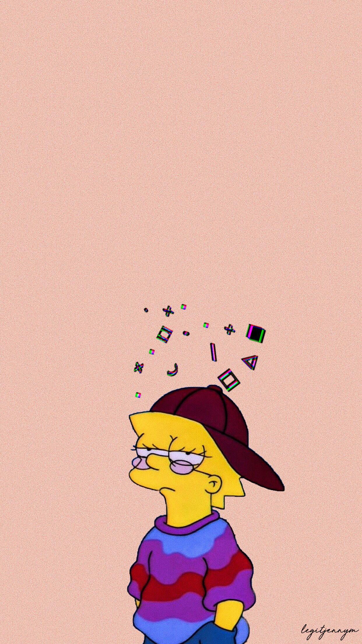 Lisa Simpson estetica, serie animata, 1242x2208 Full HD Verticale, iPhone