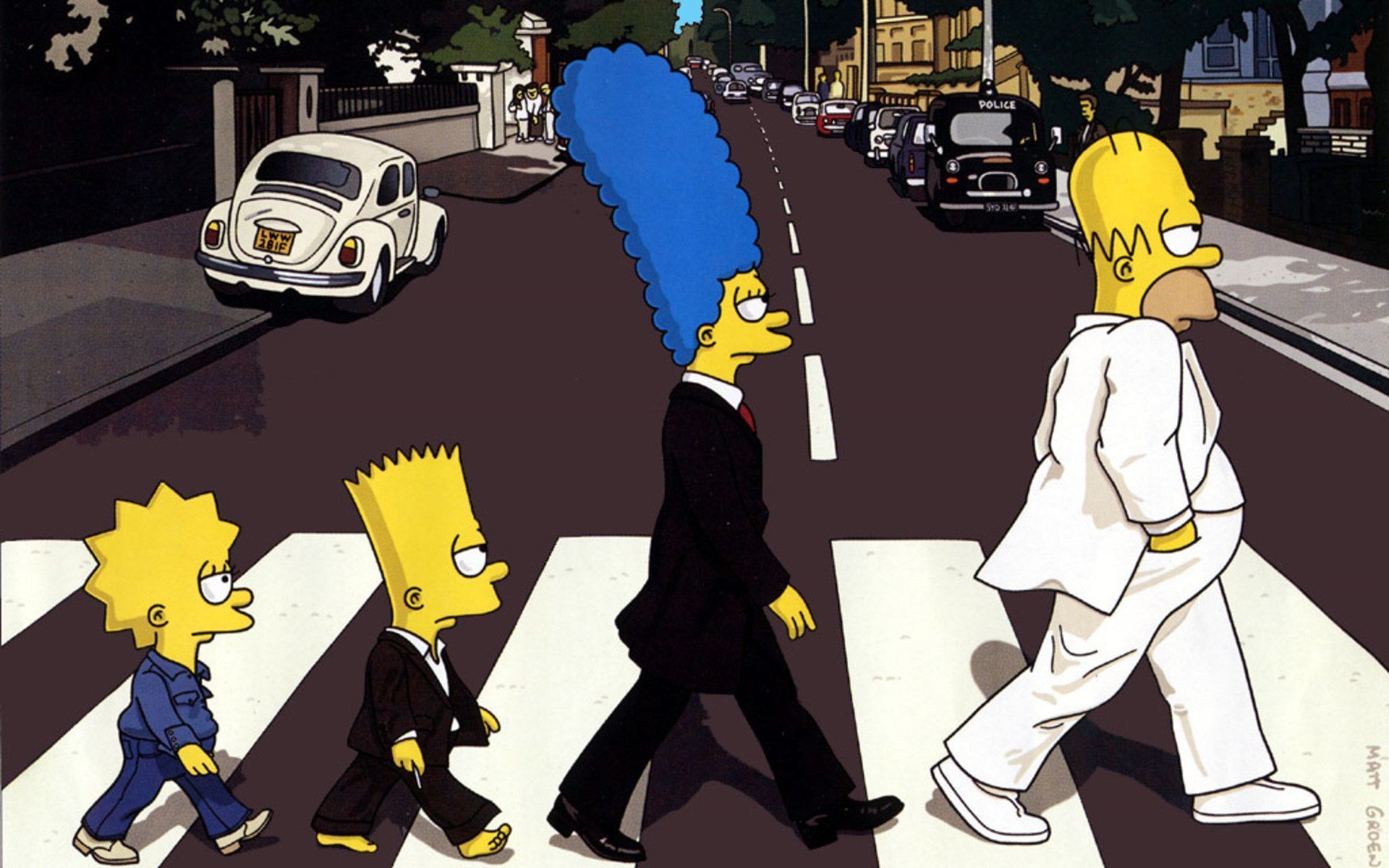 Simpson attraversamento Abbey Road, 1920x1200 Full HD+, Notebook Gaming