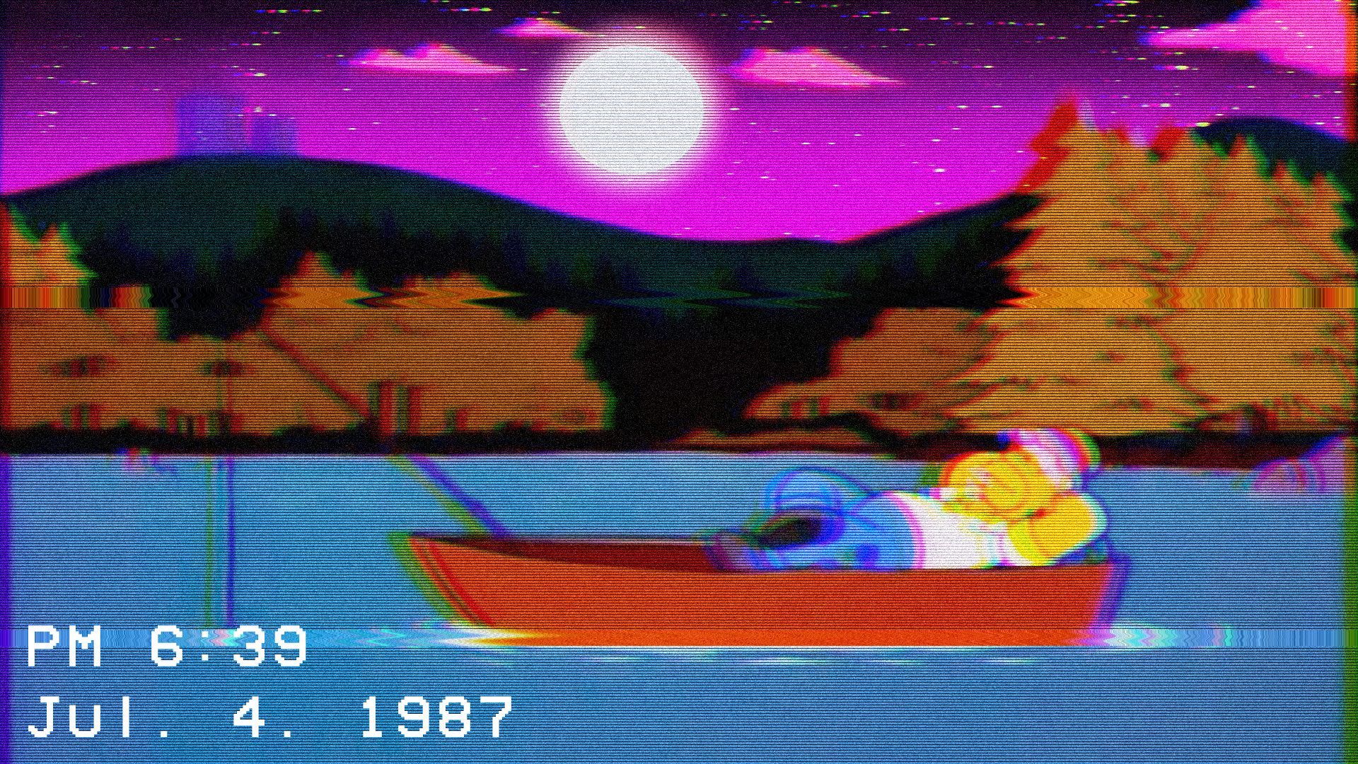 Homer Simpson in barca notturna, 1920x1080 1080p, Notebook Gaming