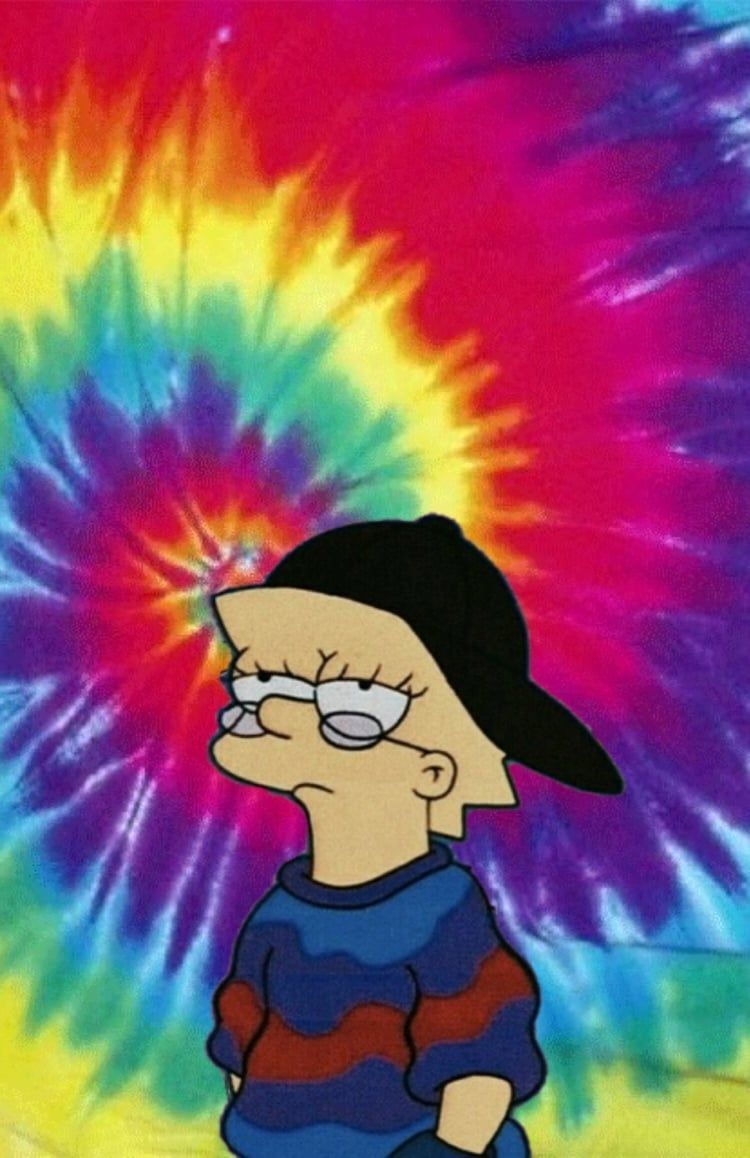 Lisa Simpson emoji collage rosa, 1280x1280 HD, Desktop