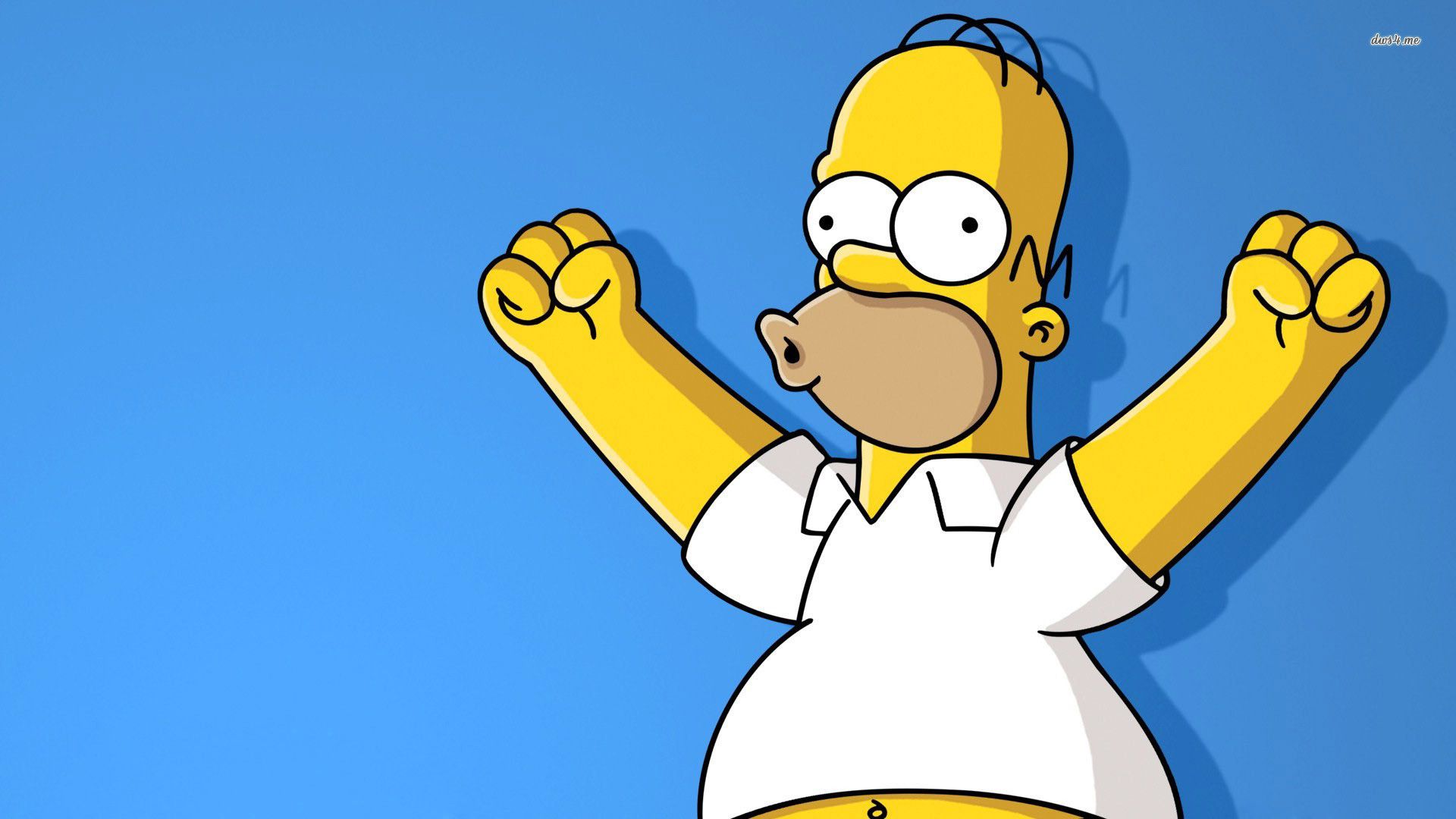 Homer Simpson sfondo blu, 1920x1080 1080p, PC Desktop