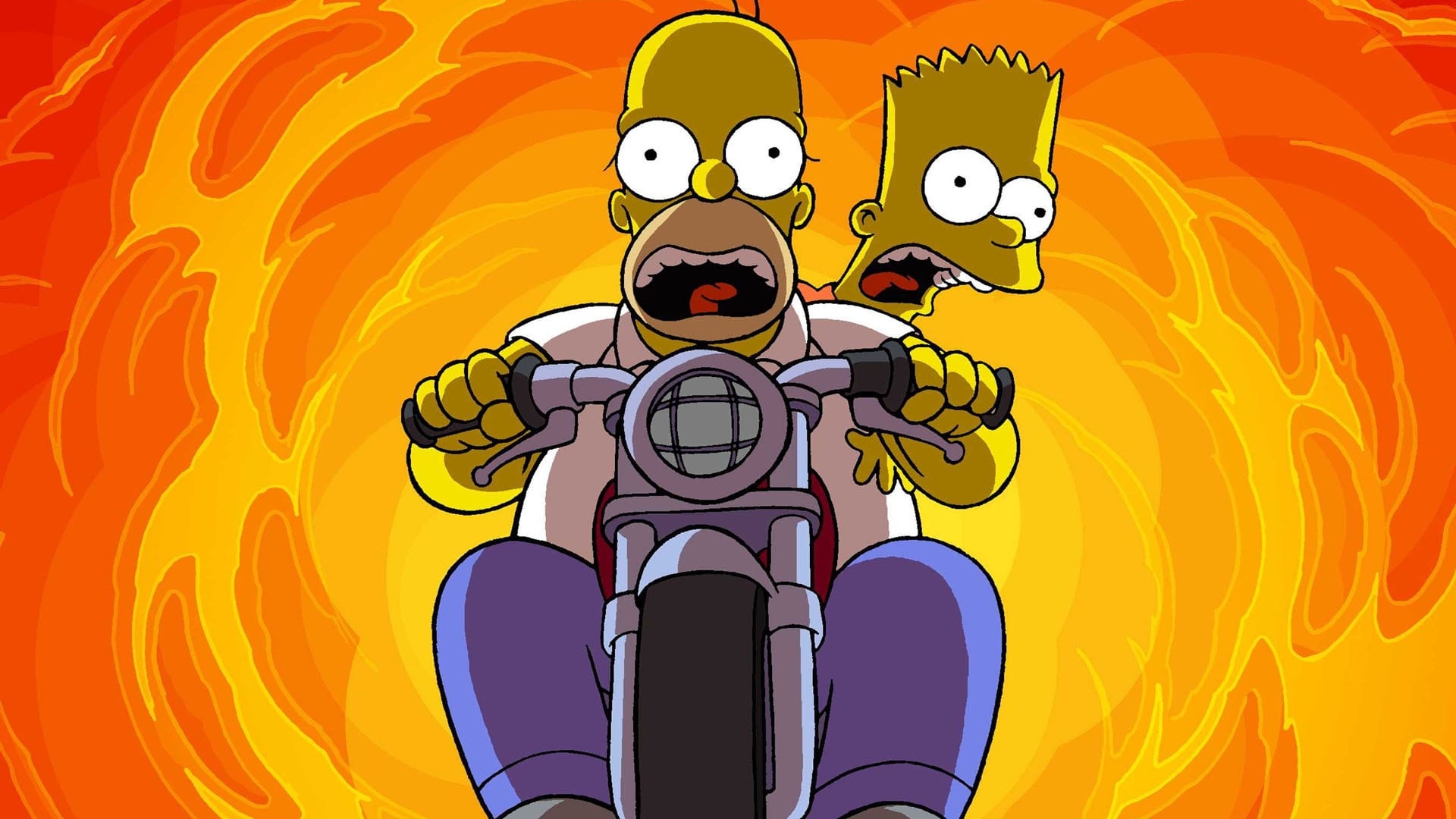 Homer e Bart Simpson in moto, 1920x1080 Full HD 1080p, PC