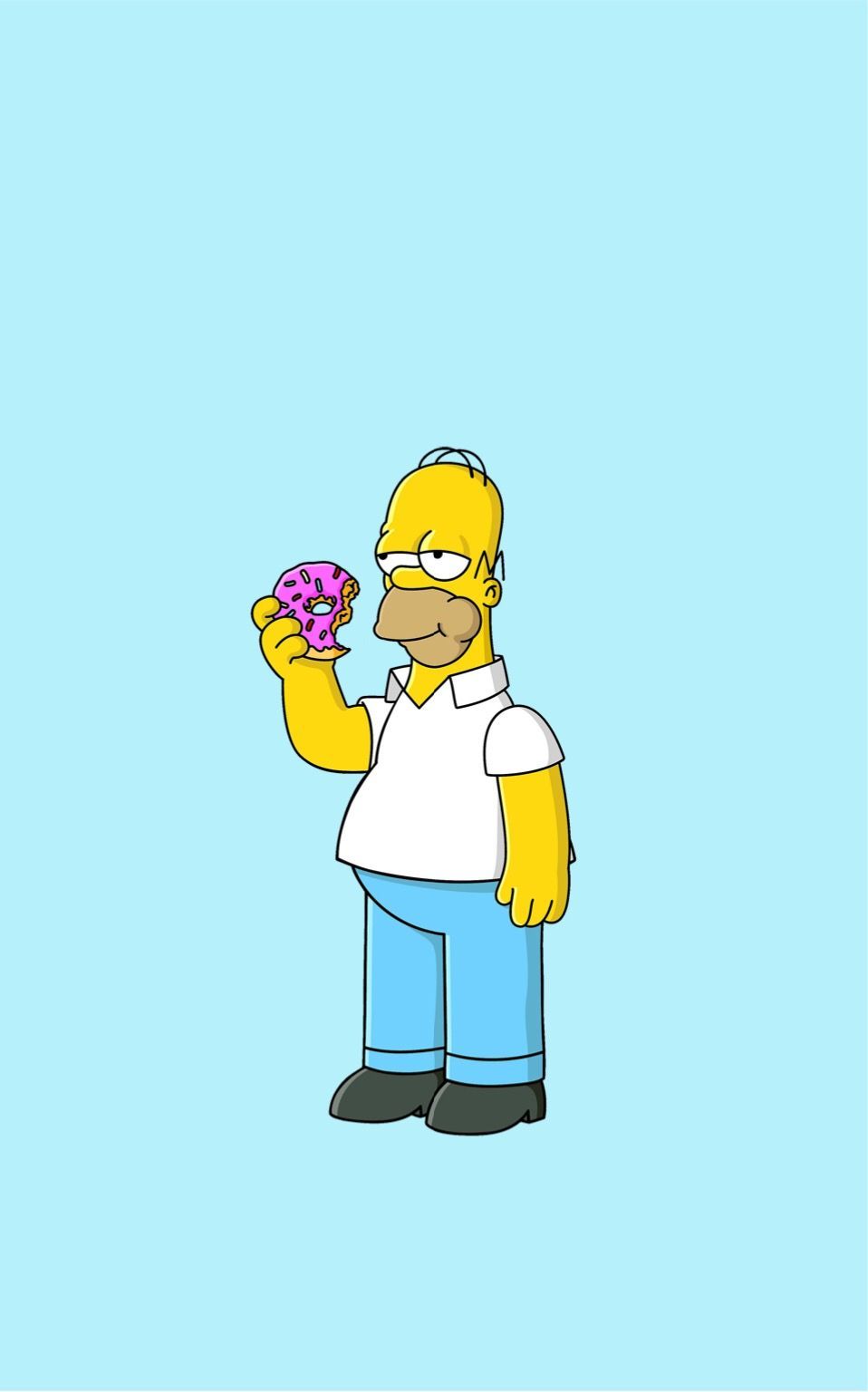 Homer Simpson con ciambella, 958x1536 Full HD Verticale, Smartphone