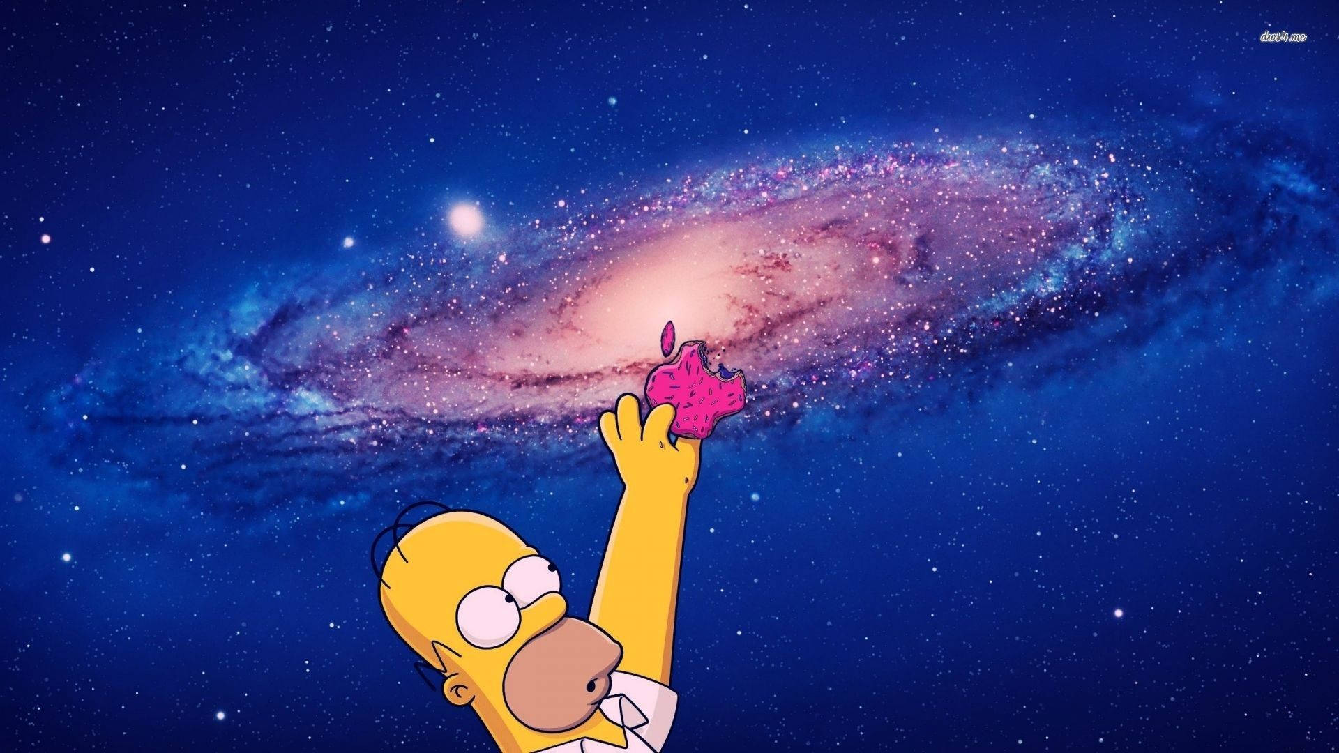 Homer Simpson raggiunge galassia, 1920x1080 Full HD, Laptop