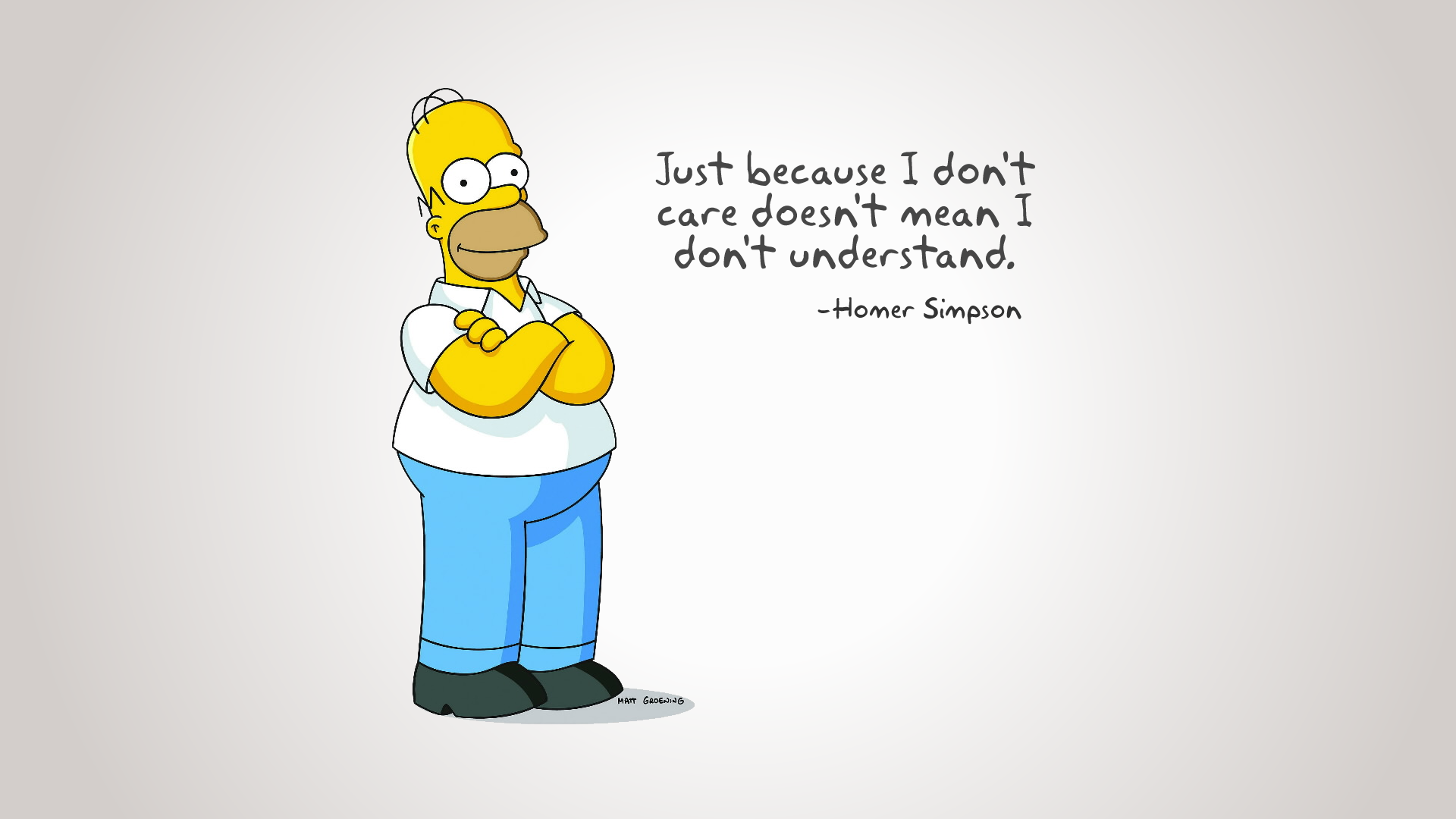 Homer Simpson con citazione, 1920x1080 Full HD, Desktop