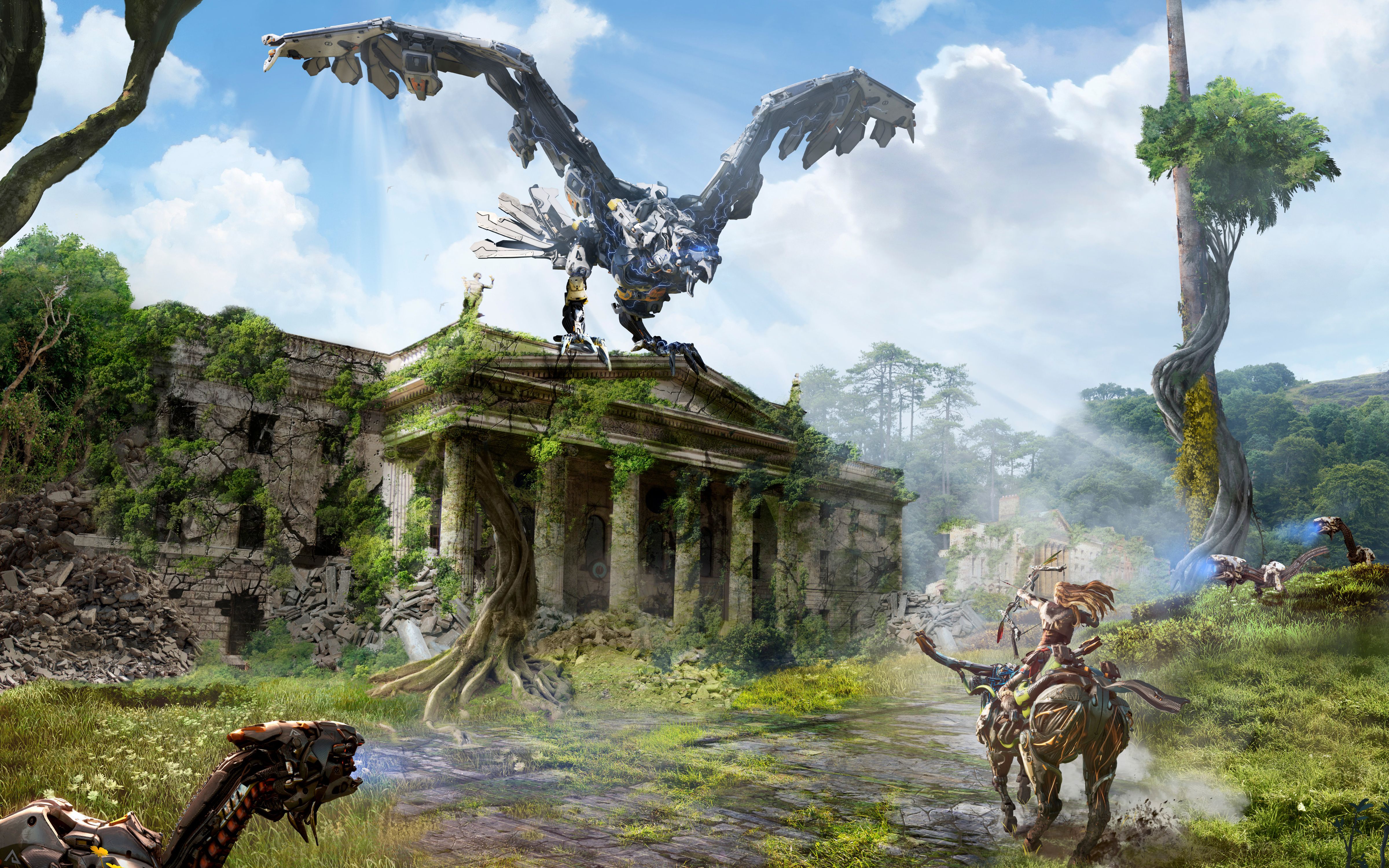 Horizon Zero Dawn rovine antiche, 4800x3000 4K, Desktop 4K
