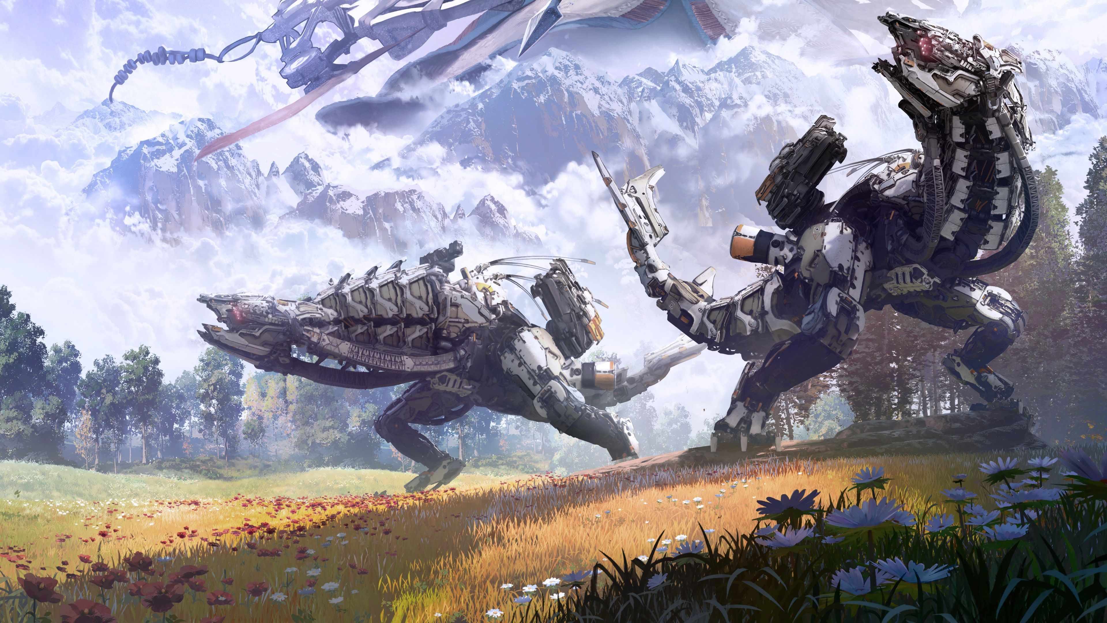 Macchine robotiche Horizon Zero Dawn, 3840x2160 4K Ultra HD, Monitor 4K