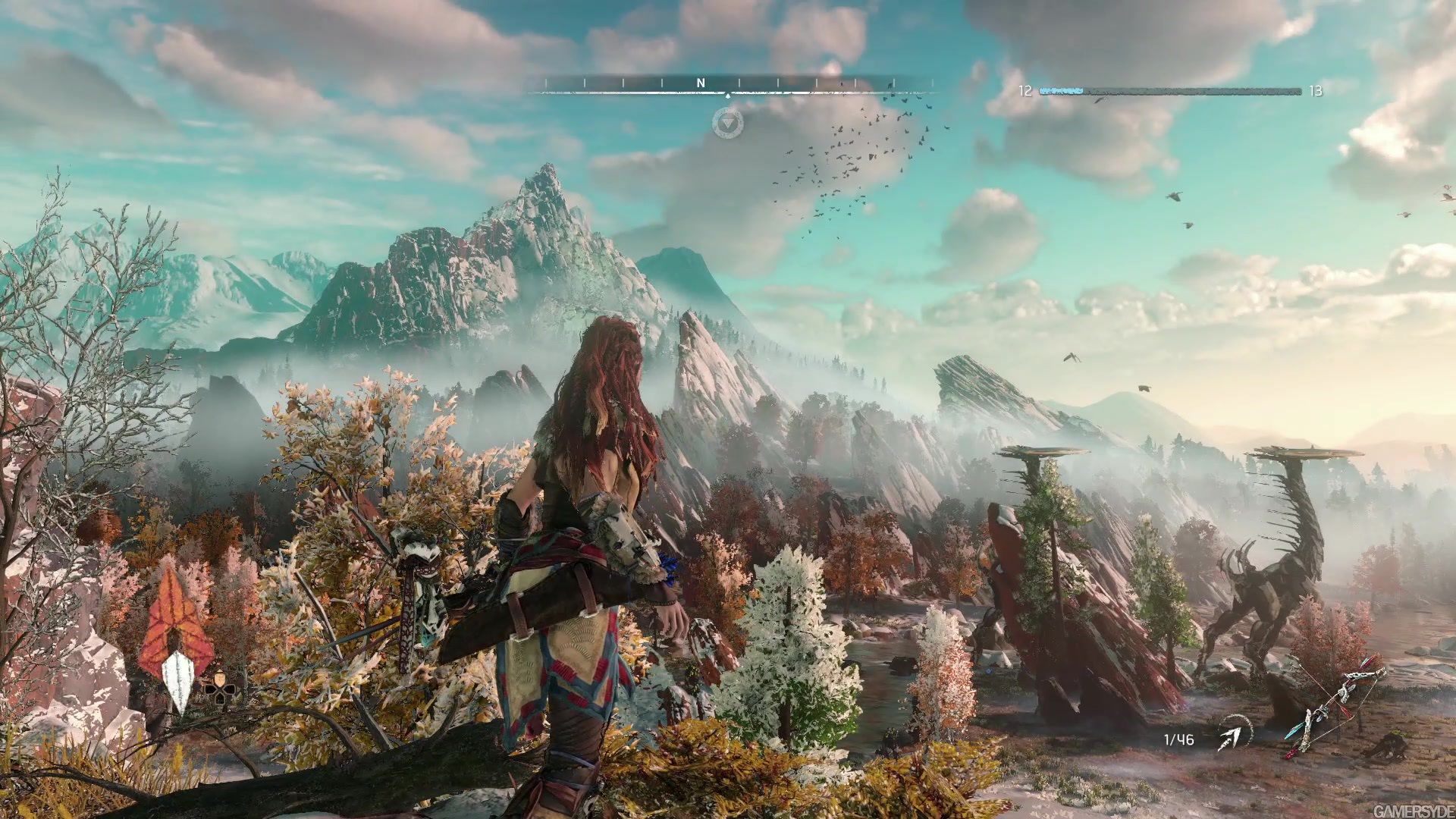 Horizon Zero Dawn paesaggio montano, 1920x1080 Full HD 1080p, Desktop