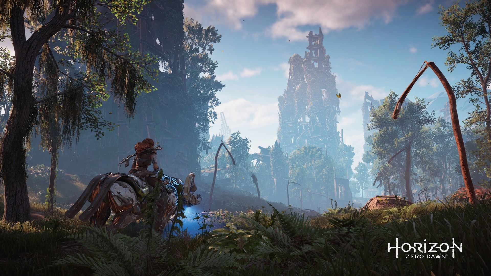 Horizon Zero Dawn foresta antenna, 1920x1080 Full HD 1080p, PC Desktop