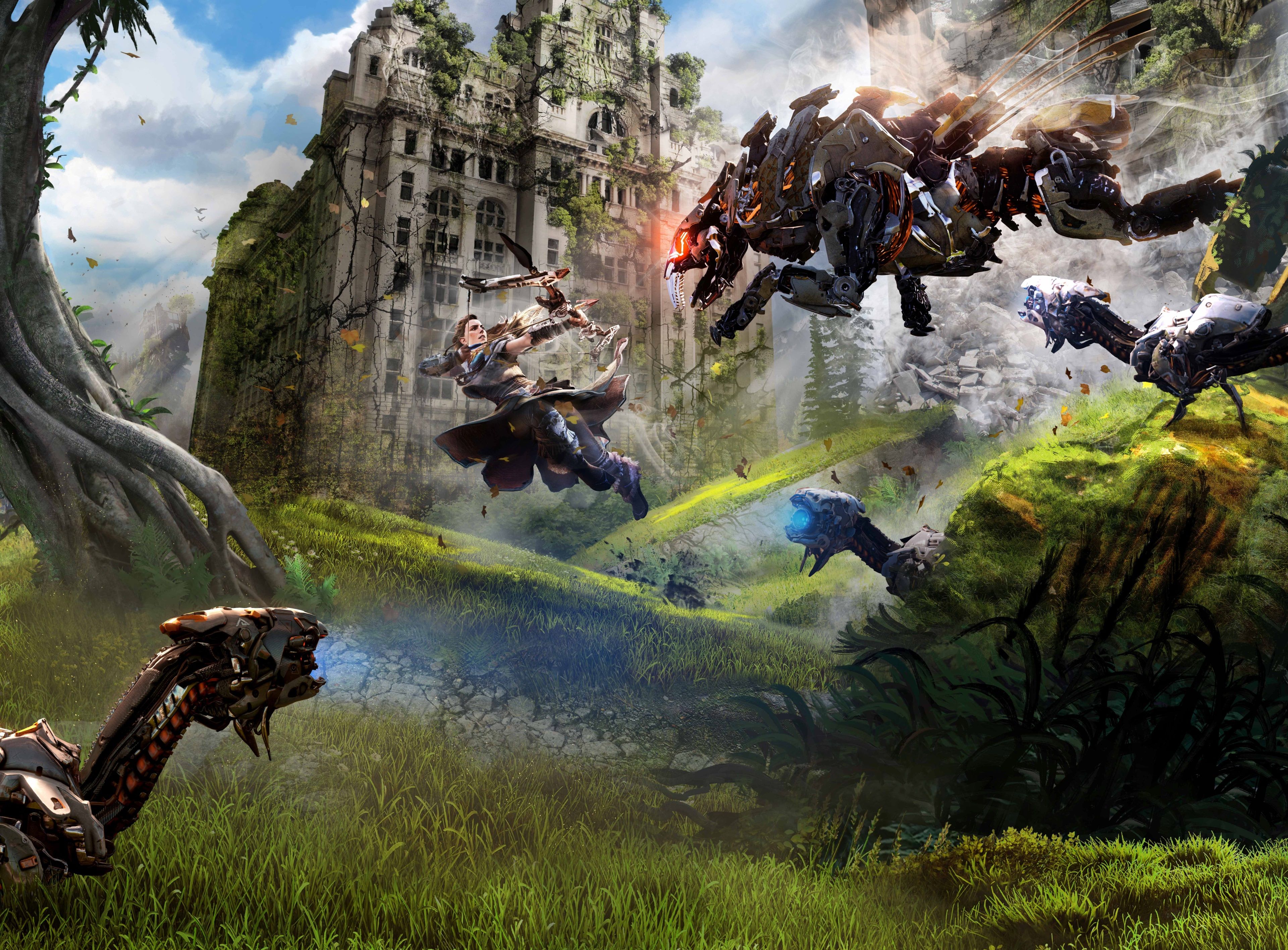 Horizon Zero Dawn macchine robotiche, 3840x2833 4K, Smart TV 4K