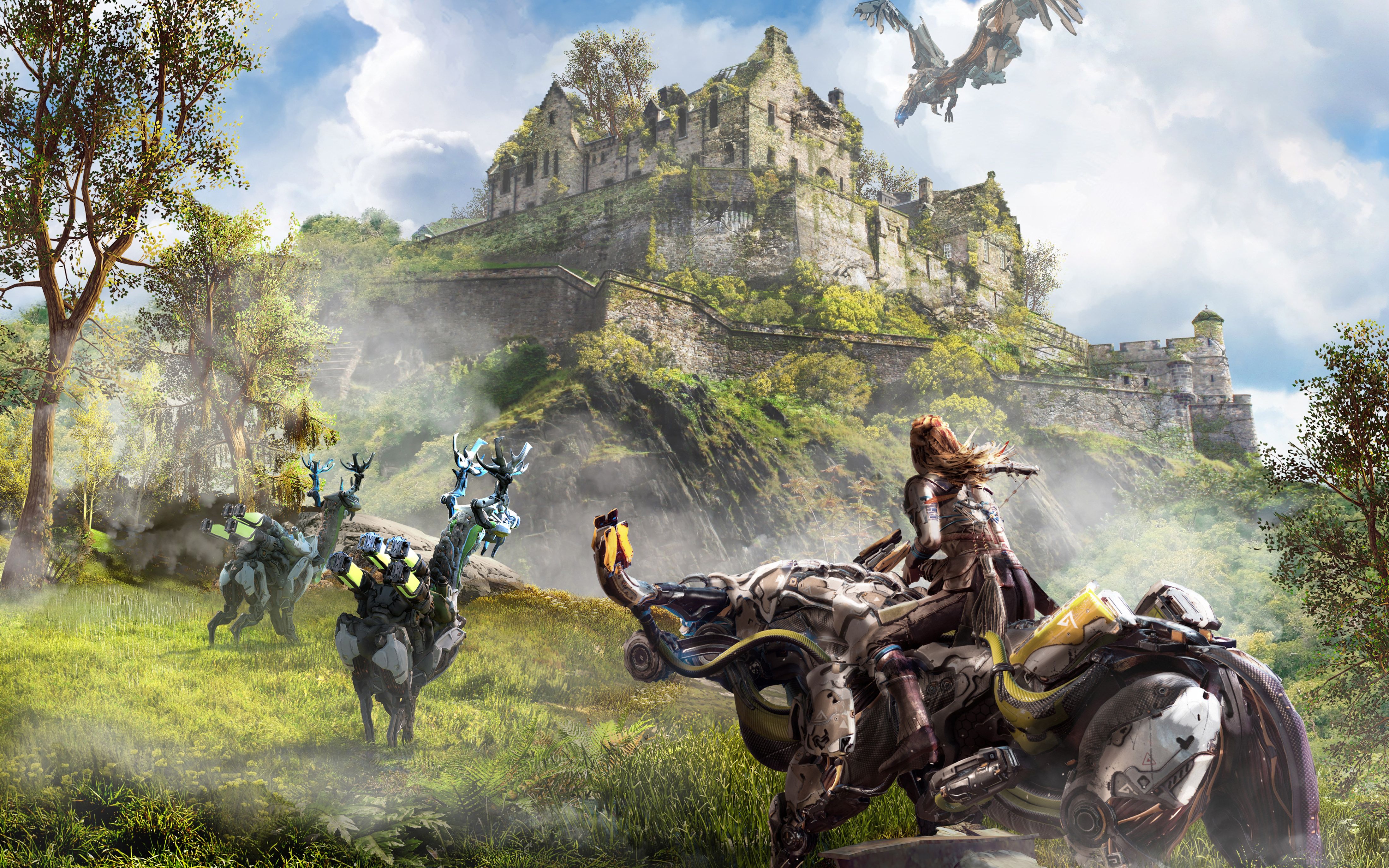 Horizon Zero Dawn Aloy castello, 4400x2750 4K Ultra HD, Monitor 4K