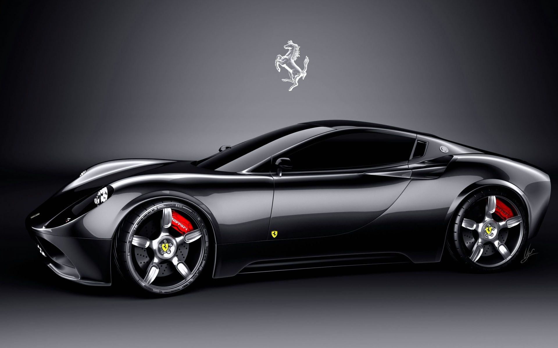 Ferrari nera concept car, Maranello, 1920x1200 Full HD+ WUXGA, PC