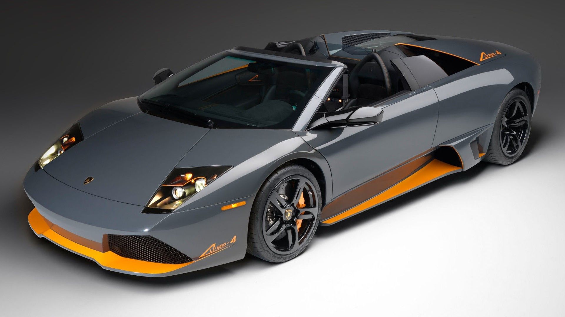 Lamborghini Murcielago grigia arancione, supercar italiana, 1920x1080 1080p, Desktop
