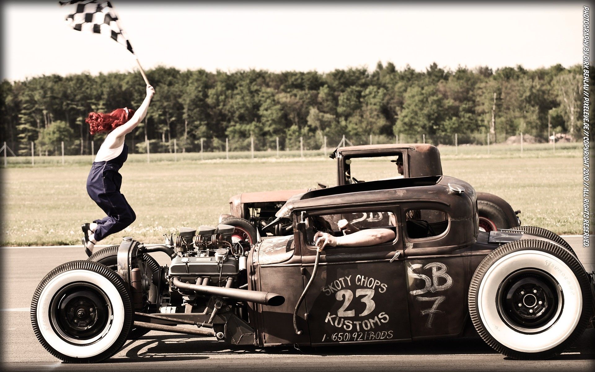 Rat rod hot rod nero, 1920x1200 Full HD+, Desktop