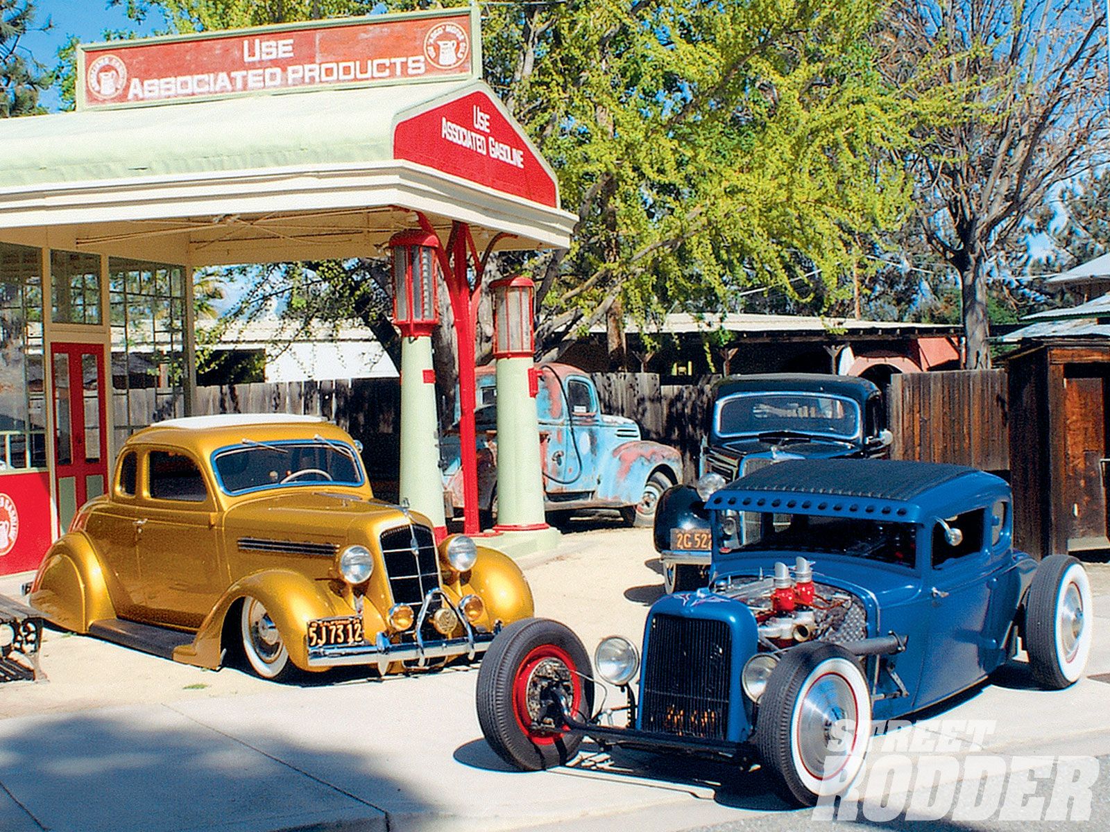 Hot rod al distributore vintage, 1600x1200 900p, Laptop