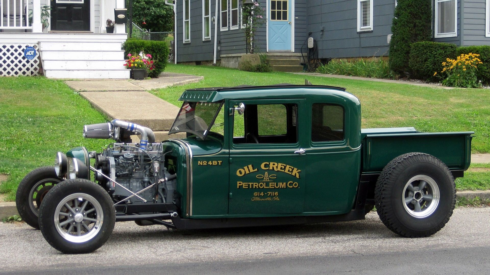 Hot rod verde Oil Creek, 1920x1080 Full HD 1080p, Laptop