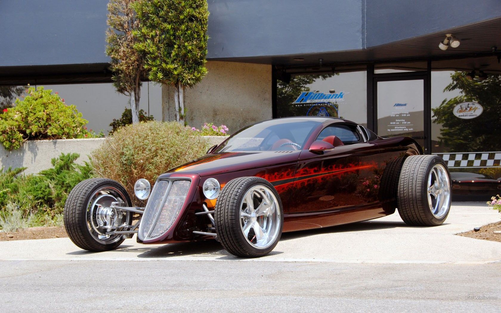 Hot rod personalizzata rosso scuro, 1680x1050 HD, Desktop