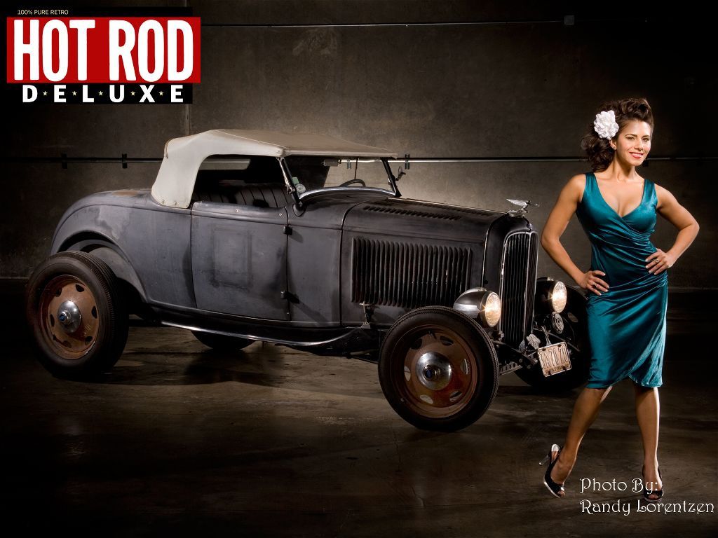Pin-up e hot rod nera classica, 1024x768 HD, PC
