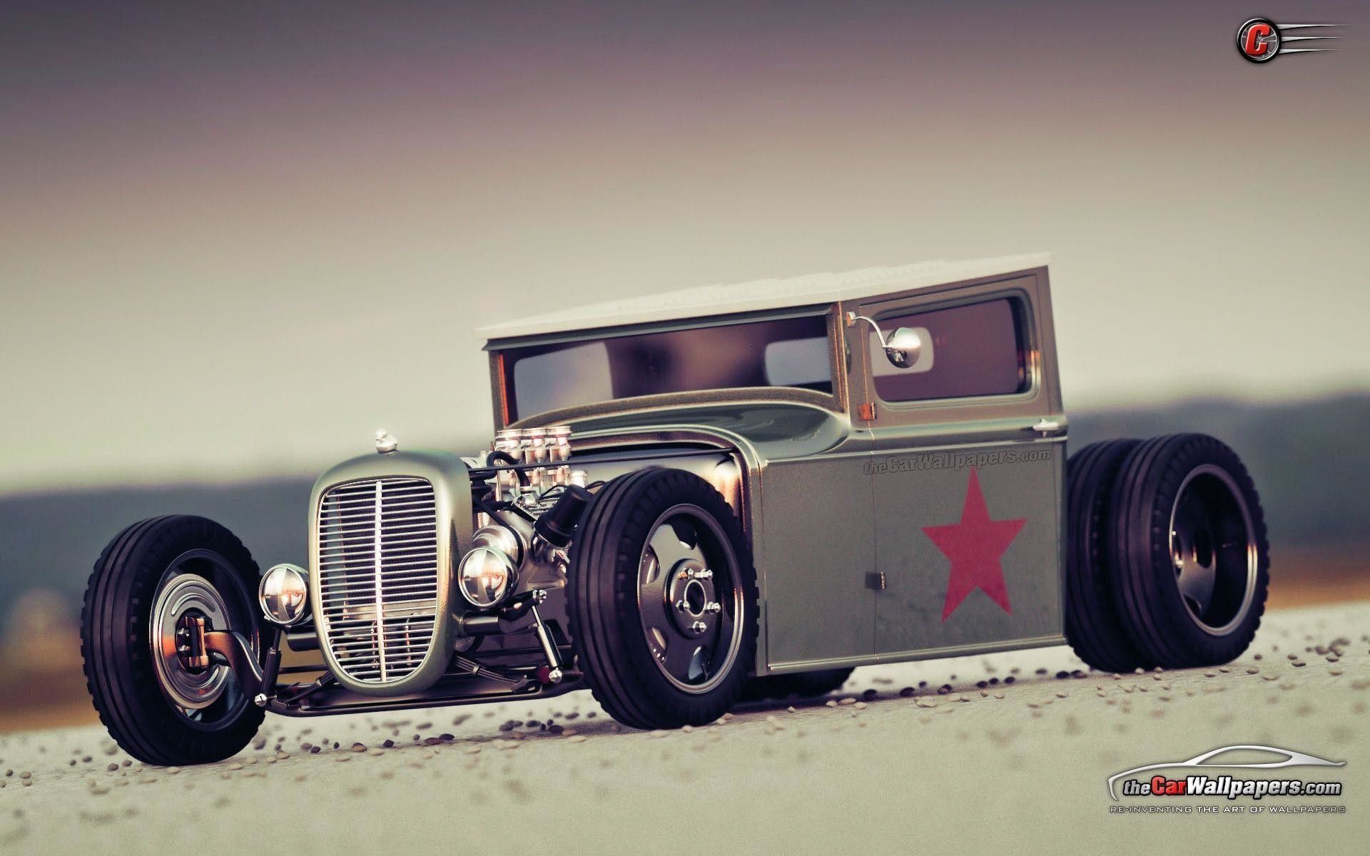 Hot rod con stella rossa, 1920x1200 Full HD+, PC