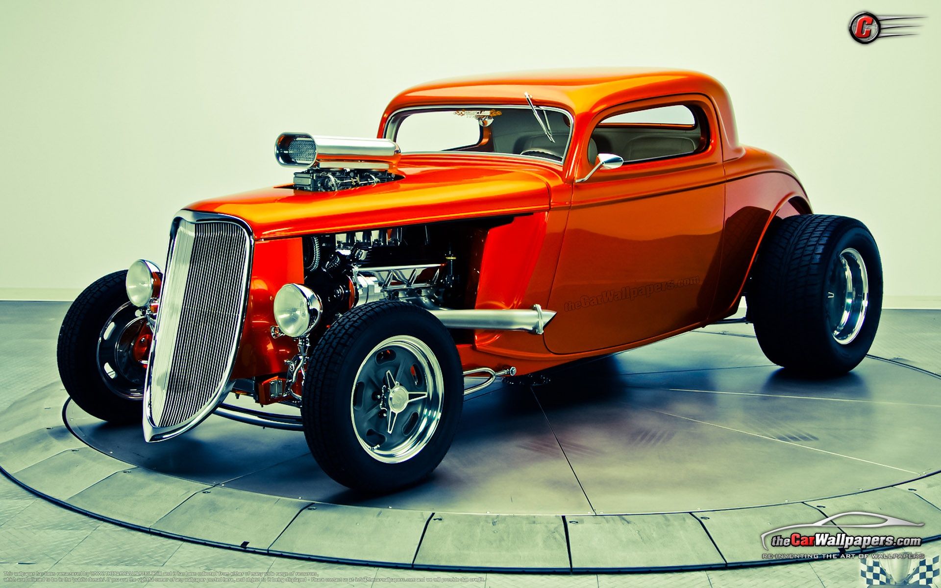 Hot rod arancione classico custom, 1920x1200 Full HD+ WUXGA, Desktop