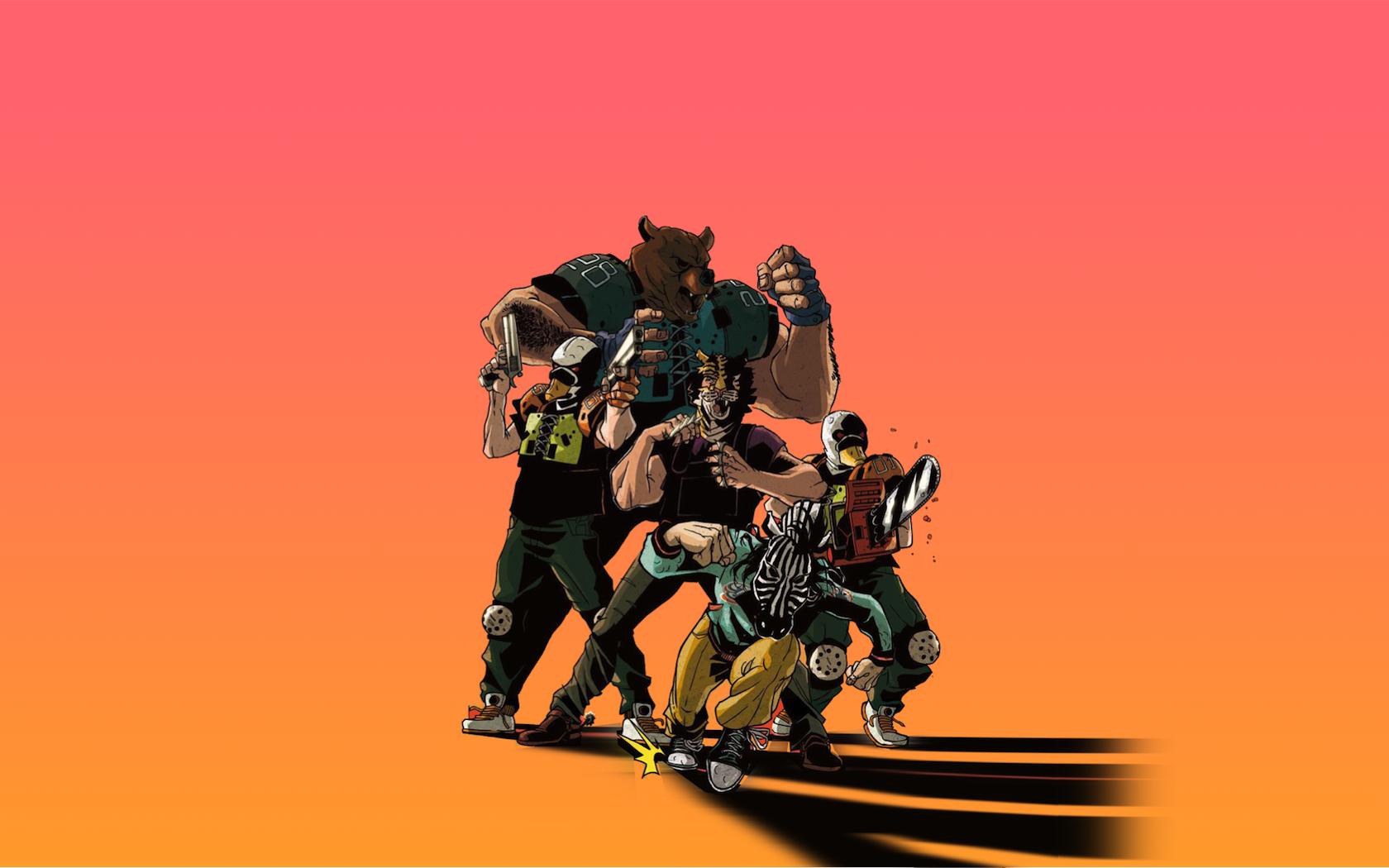 Personaggi Hotline Miami 2 maschere, 1680x1050 HD, PC